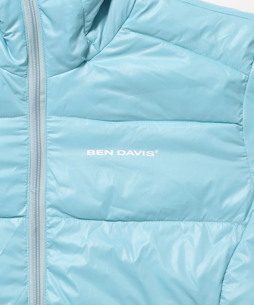 BD HOODED PUFFER JACKET / ダウンジャケット パッファー フード ユニセックス スカイブルー