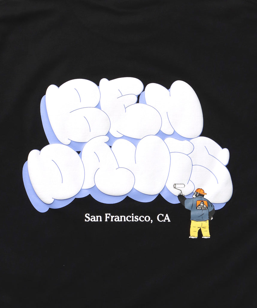 BUBBLE LOGO TEE NV / Tシャツ クルーネック 半袖 プリント ブラック