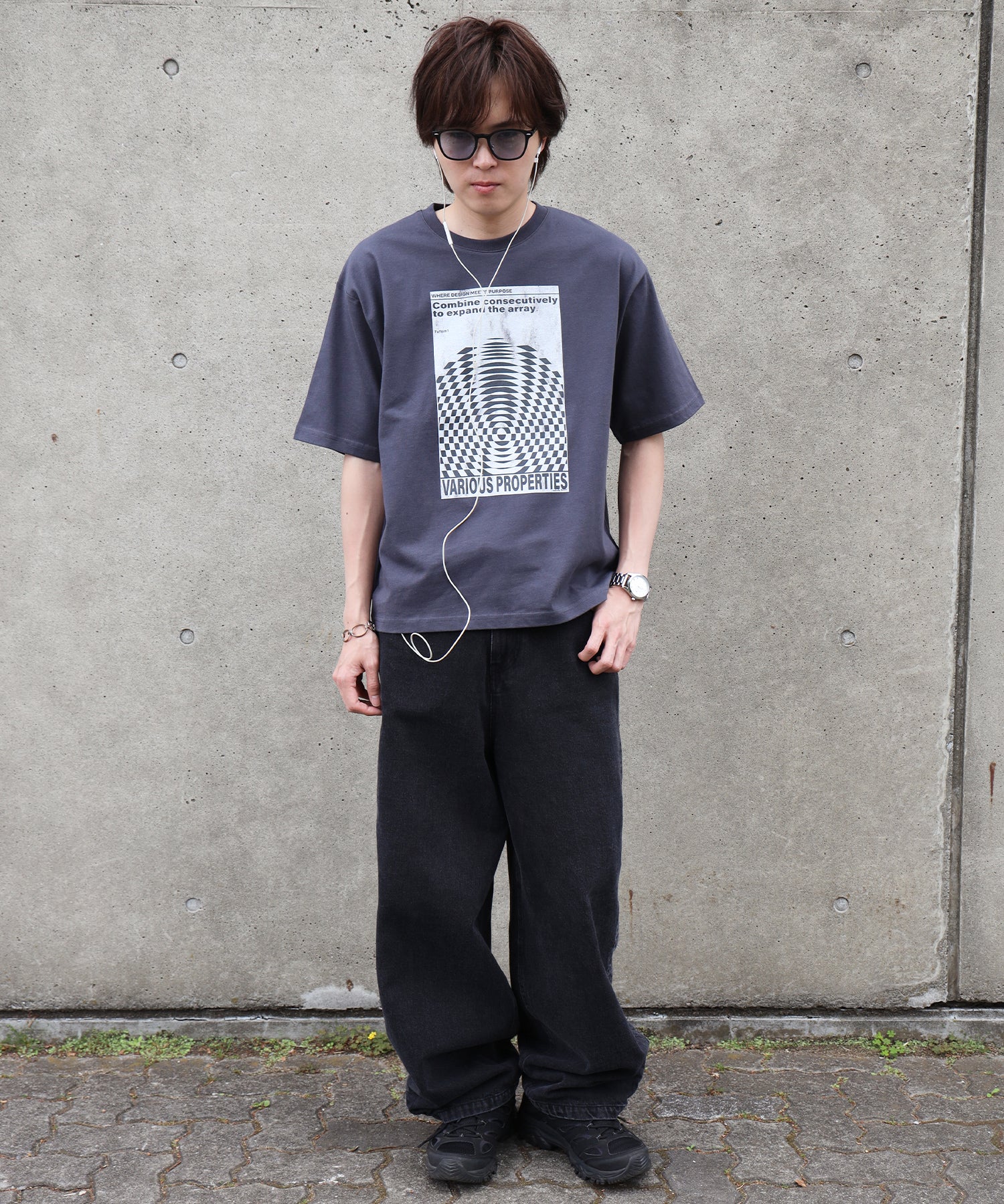 H178 Size:L チャコール