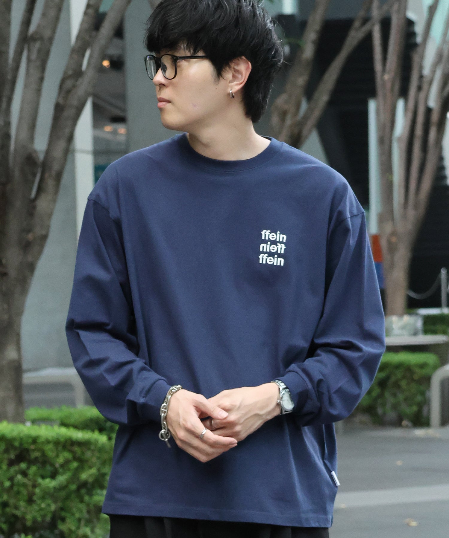 H177 Size:L ネイビー