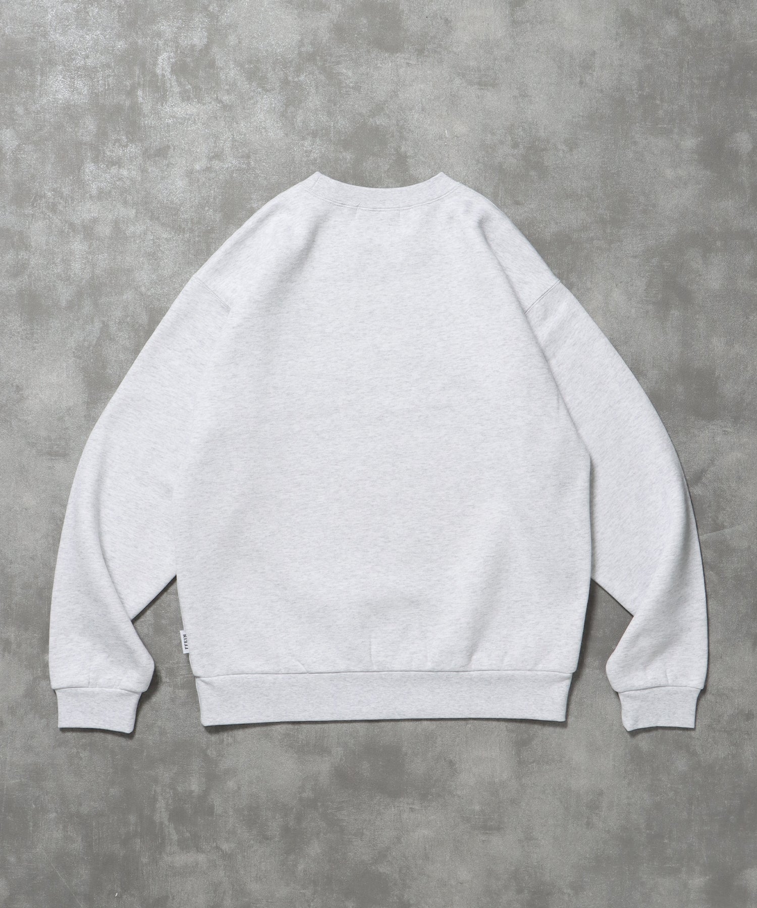 ヘビーウエイトメッセージスウェット / 裏起毛 スウェット クルーネック ワンポイント プリント アッシュグレー