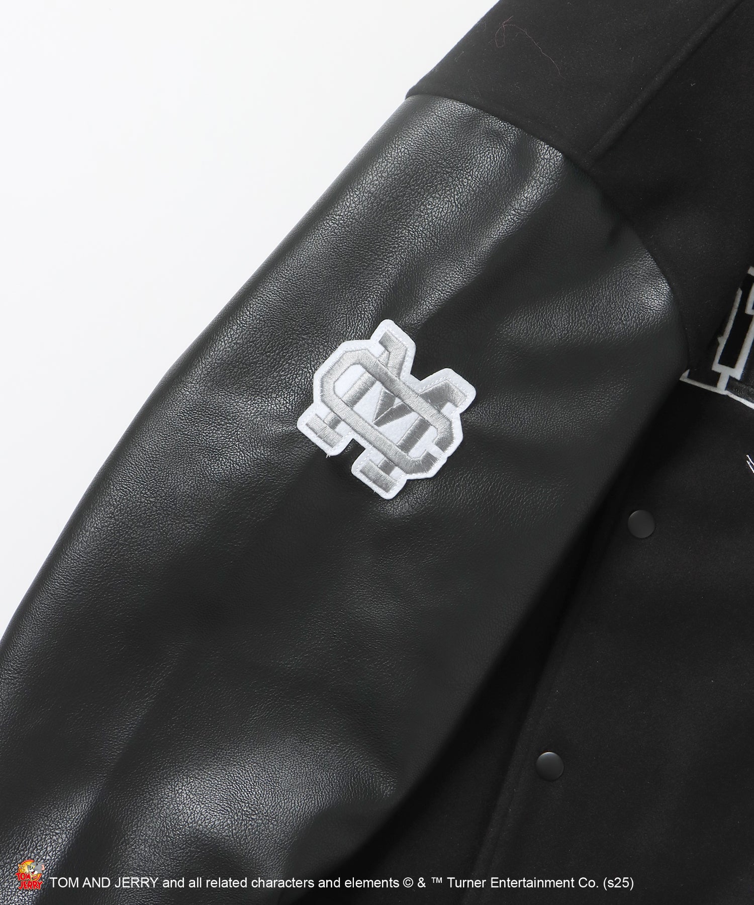 TJ 2025 STADIUM JACKET / オーバーサイズ ビッグシルエット 刺繍 アウター ジャケット ブラック