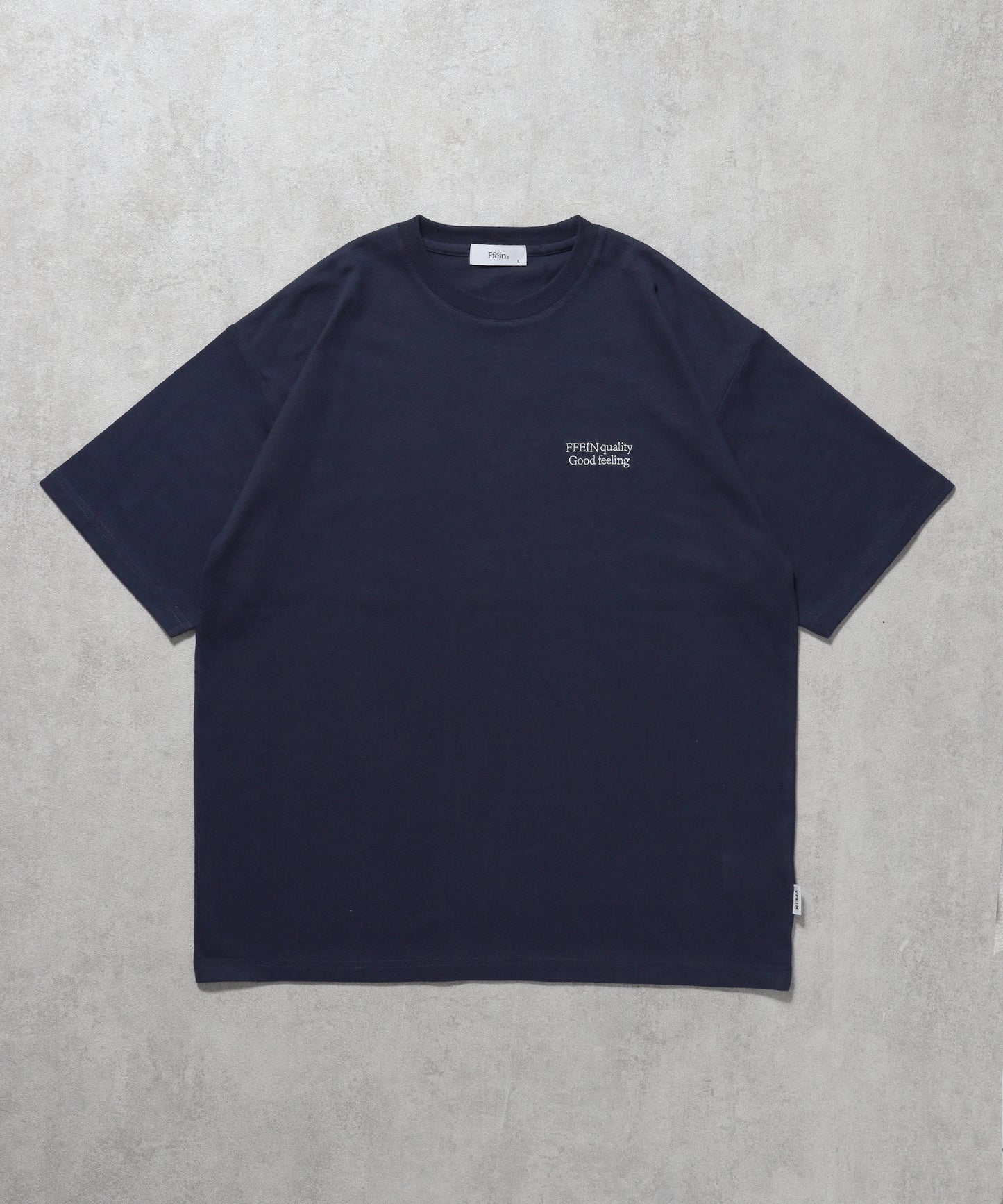 ワンポイントロゴ刺繍 TEE ネイビー