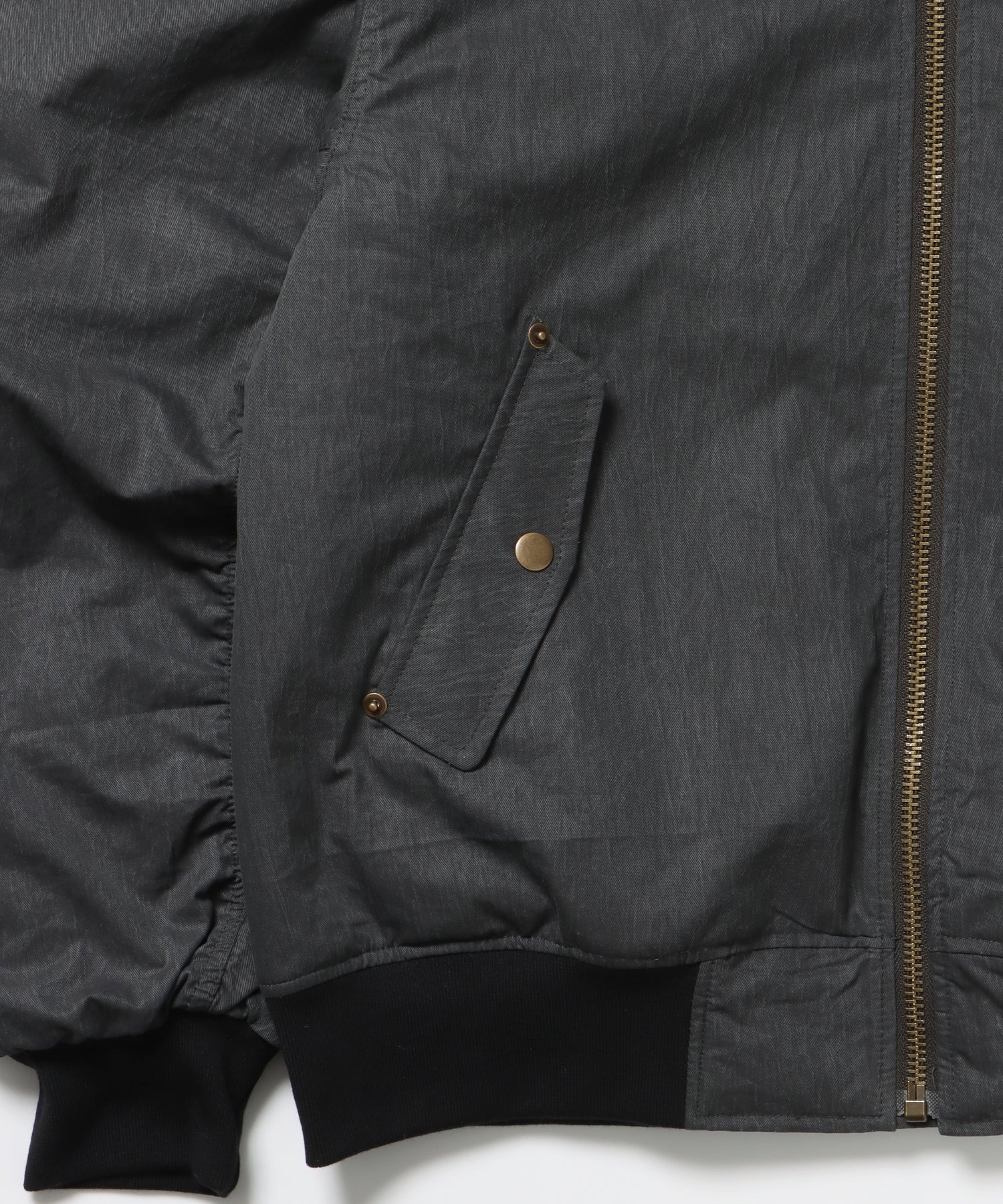 FUR SQNZ BOMBER JACKET / オーバーサイズ ジャケット アウター ブルゾン 中綿 加工 ジップ ブラック