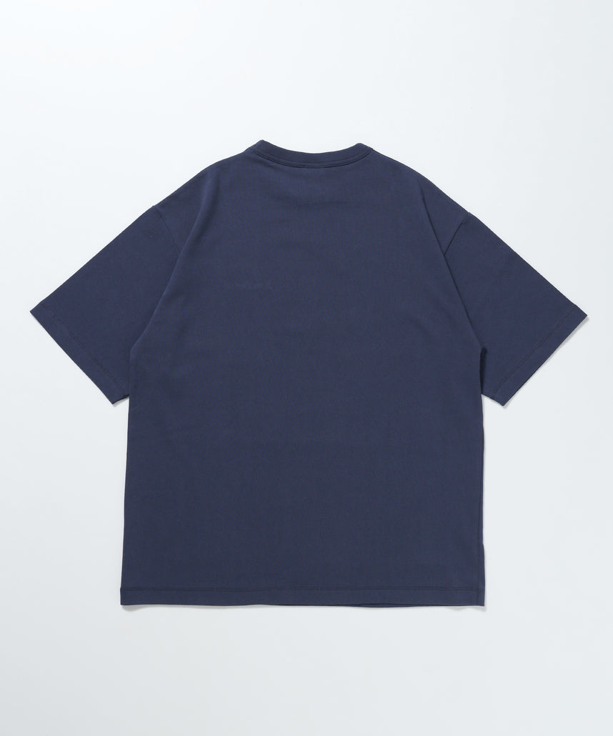 【BEN DAVIS(ベンデイビス)】NAVAL別注 エクストラヘビーオーバーT / 半袖 Tシャツ ワンポイント ブランドロゴ 刺繍 ダークネイビー