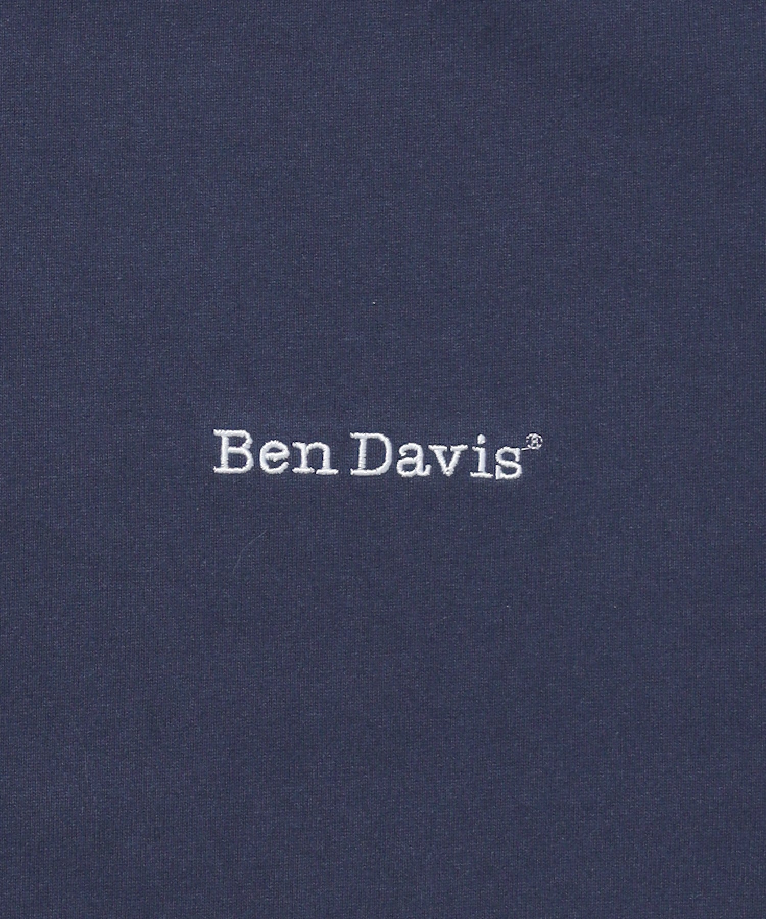 【BEN DAVIS(ベンデイビス)】NAVAL別注 エクストラヘビーオーバーT / 半袖 Tシャツ ワンポイント ブランドロゴ 刺繍 ダークネイビー