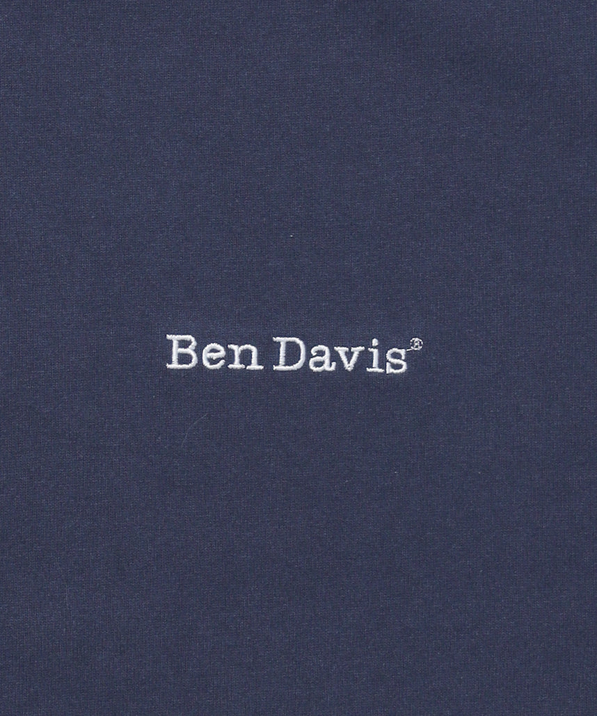 【BEN DAVIS(ベンデイビス)】NAVAL別注 エクストラヘビーオーバーT / 半袖 Tシャツ ワンポイント ブランドロゴ 刺繍 ダークネイビー