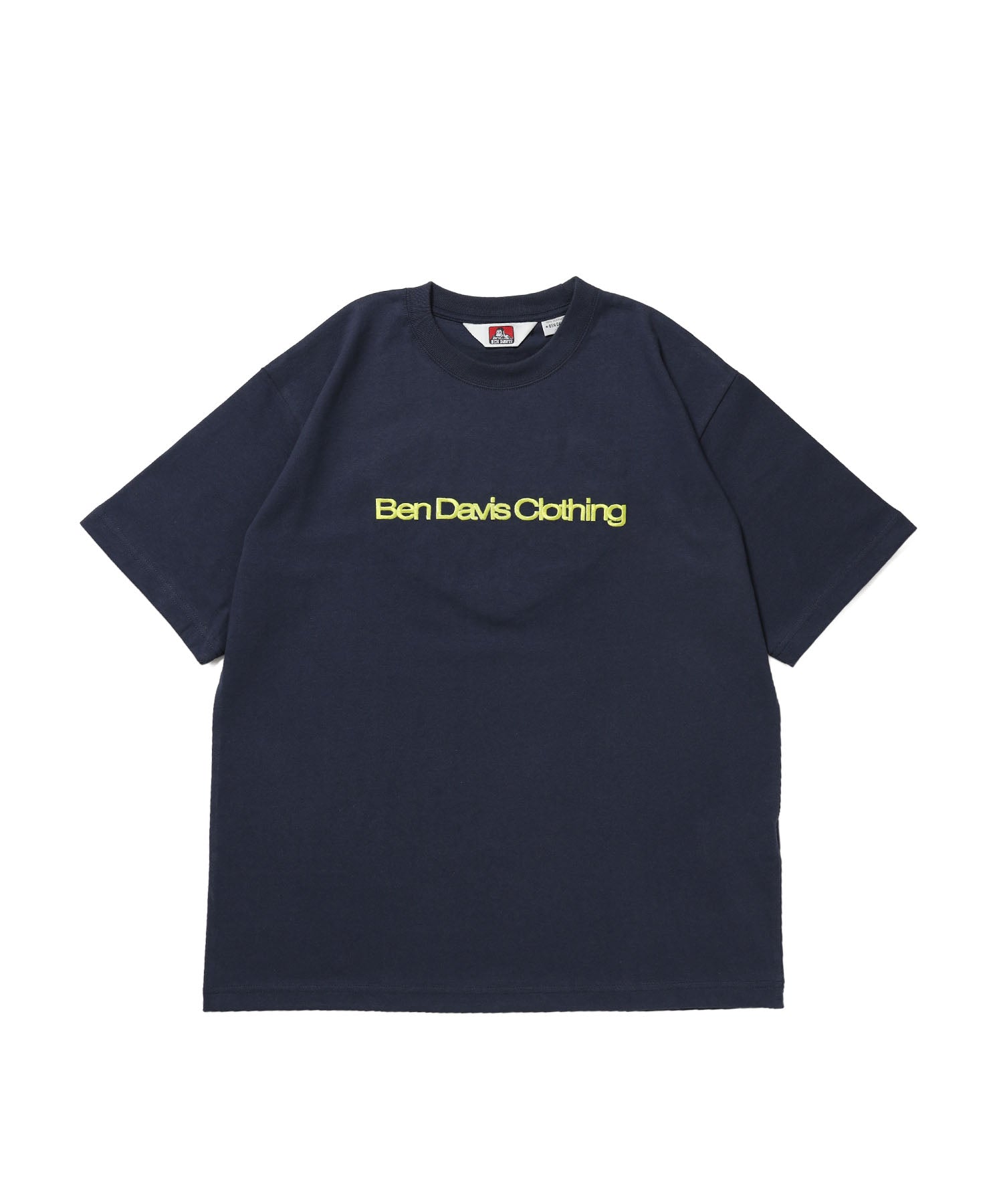HEART CHENILLE 3 TEE / Tシャツ 半袖 クルーネック 刺繍 ワンポイント ユニセックス オーバーサイズ サガラ ネイビー