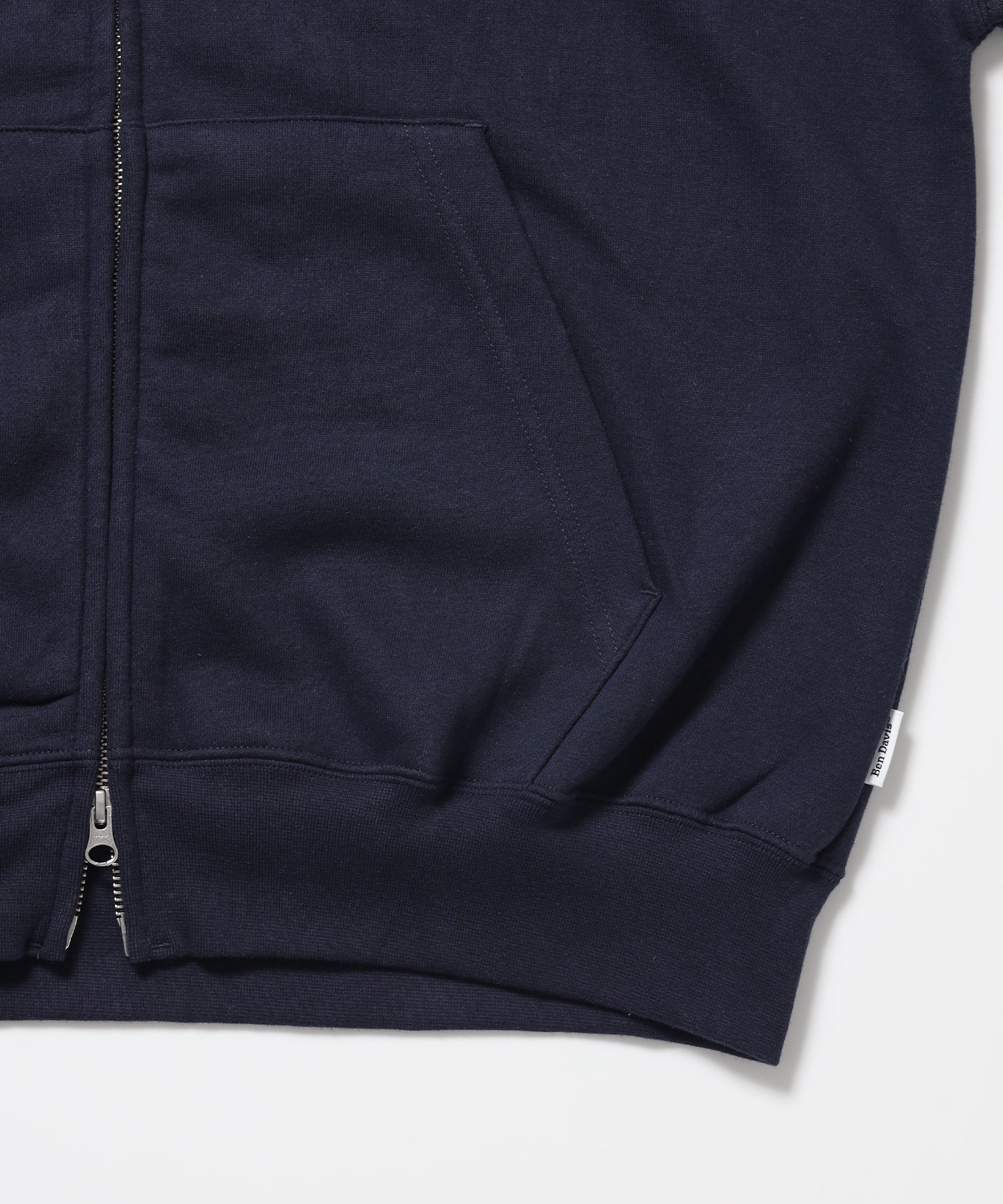 HEART CHENILLE ZIP HOODIE / ジップパーカー フード ハート チェニール 刺繍 裏起毛 ユニセックス ネイビー