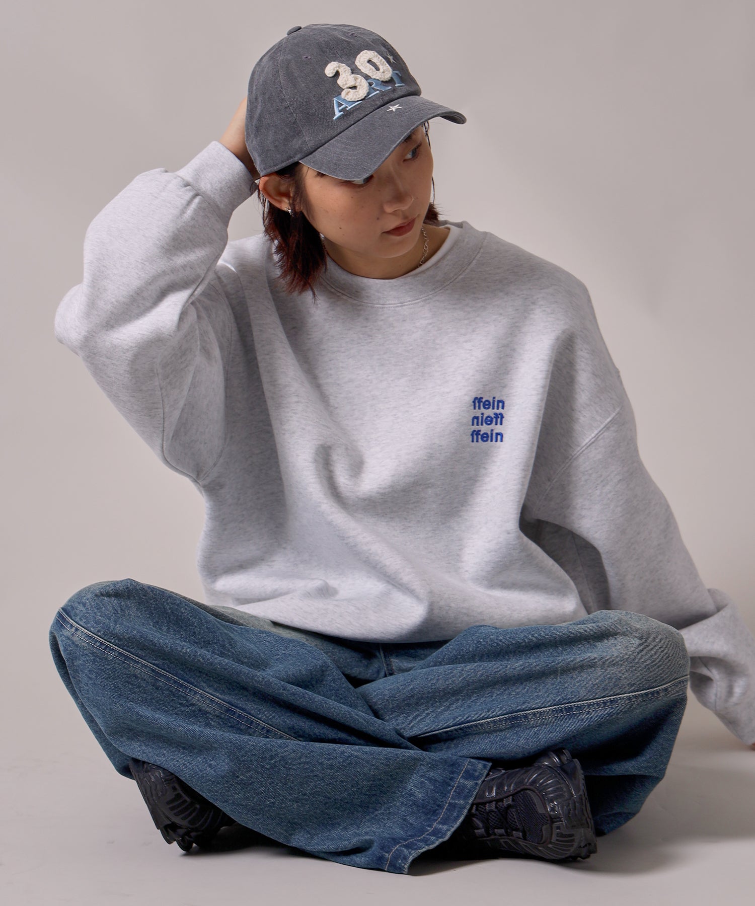 H163 Size:M:アッシュグレー