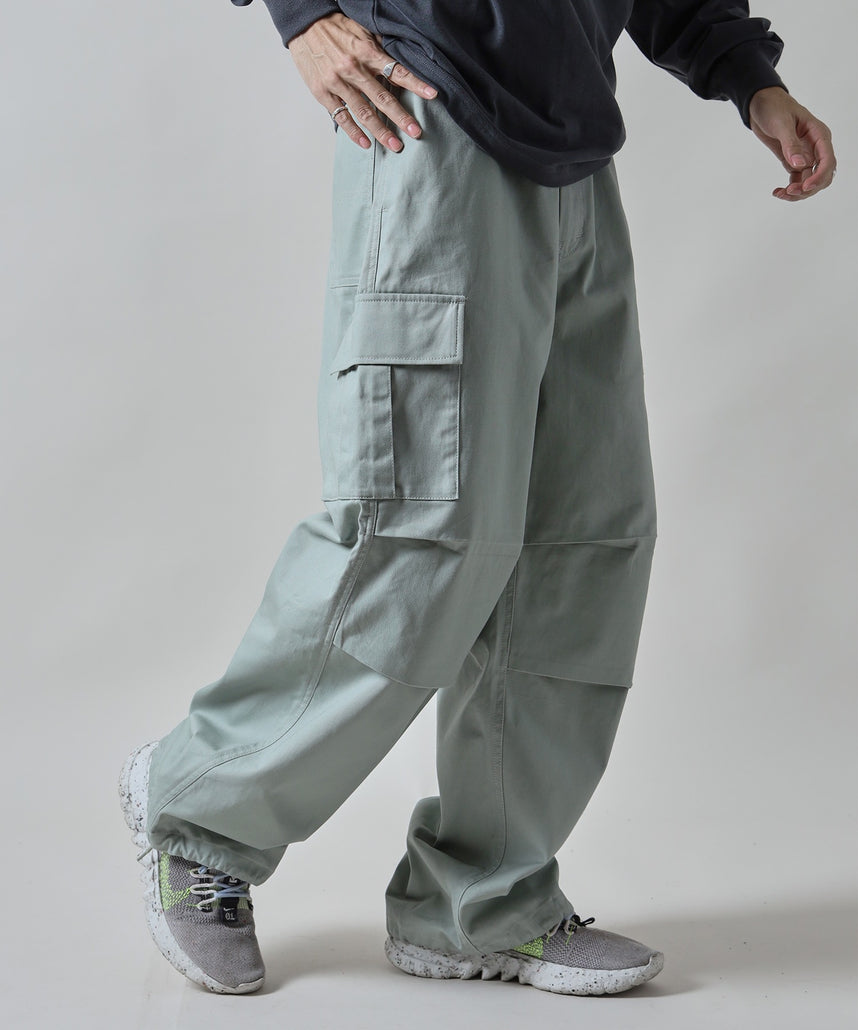 H177 着用サイズ:L【柄86(ミント カーゴポケット付き)】