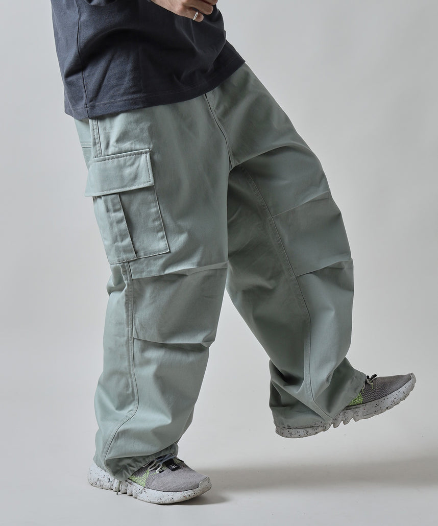H177 着用サイズ:L【柄86(ミント カーゴポケット付き)】