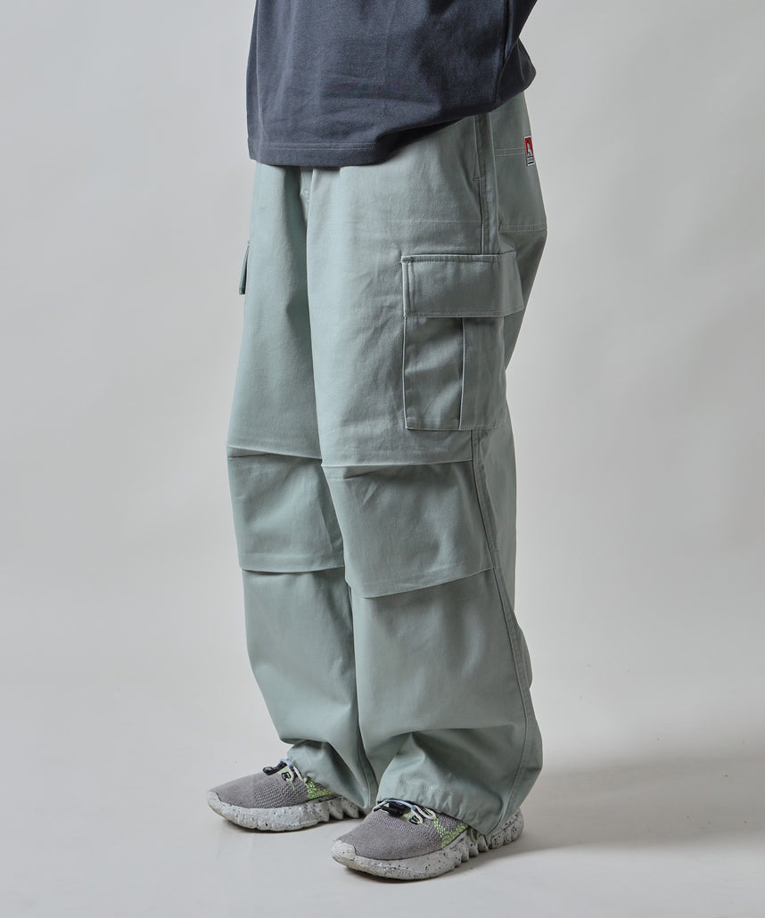 H177 着用サイズ:L【柄86(ミント カーゴポケット付き)】