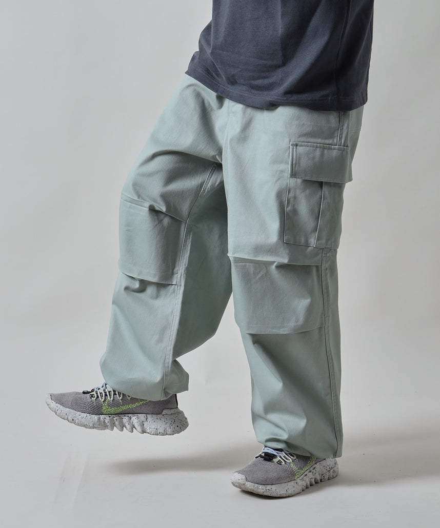 H177 着用サイズ:L【柄86(ミント カーゴポケット付き)】