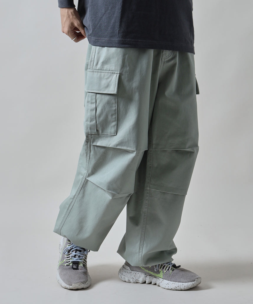 H177 着用サイズ:L【柄86(ミント カーゴポケット付き)】