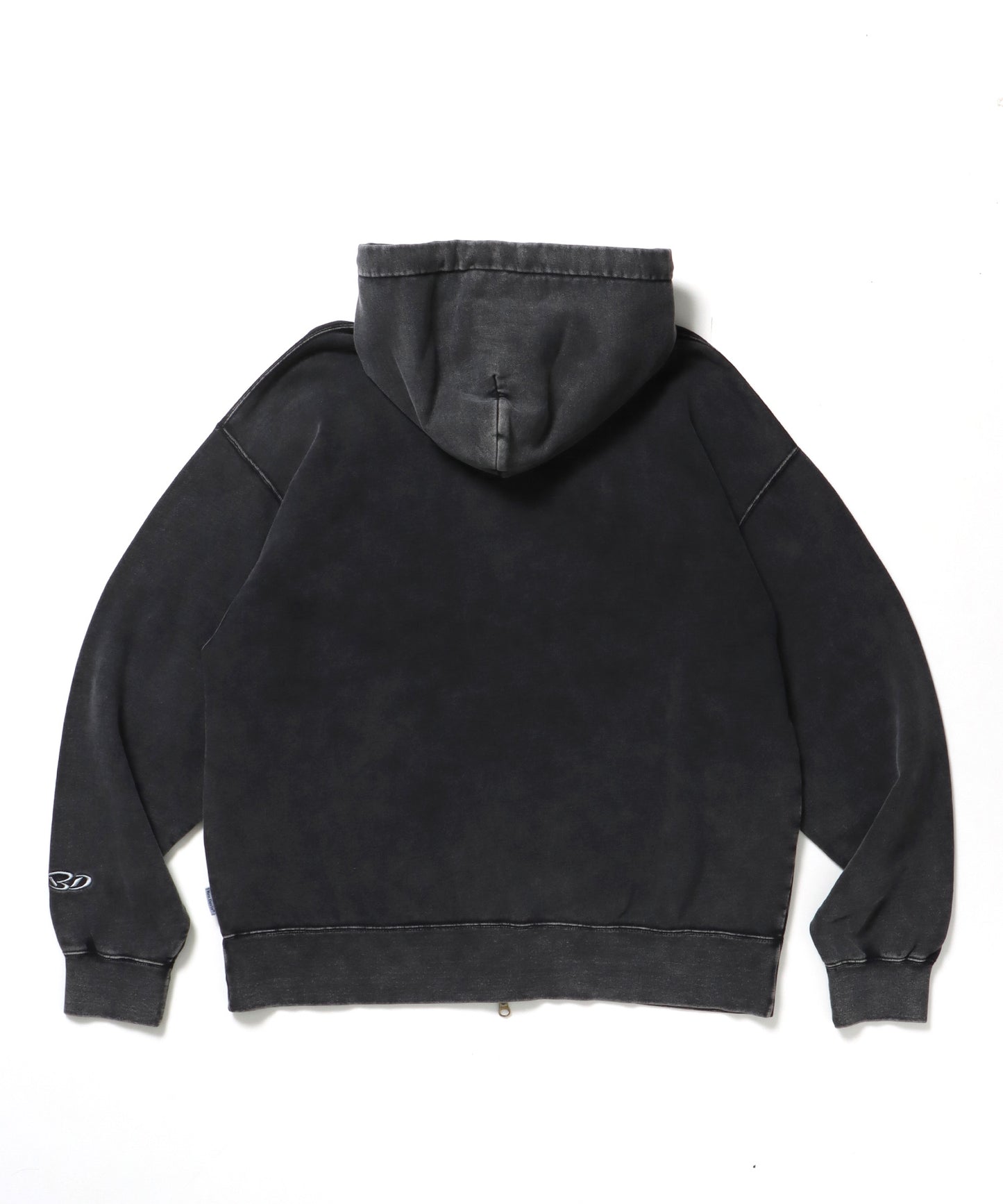 DEPARTMENT FADED ZIP HOODIE / ジップパーカー ワイドシルエット フーディ 裏毛 フェード ≪SET UP着用可能≫ ブラック