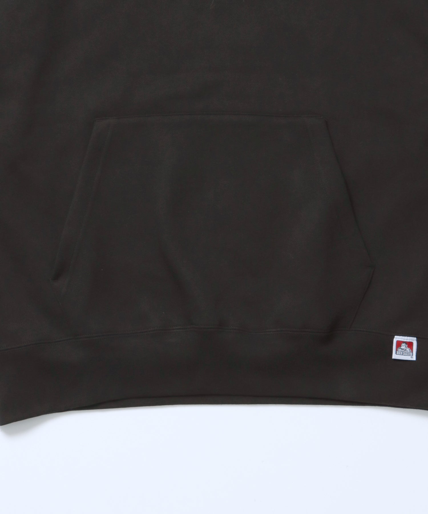 BD LABEL EMB HOODIE / フーディ プルパーカー ヘビーウェイト ワンポイント 刺繍 裏起毛 ブラック
