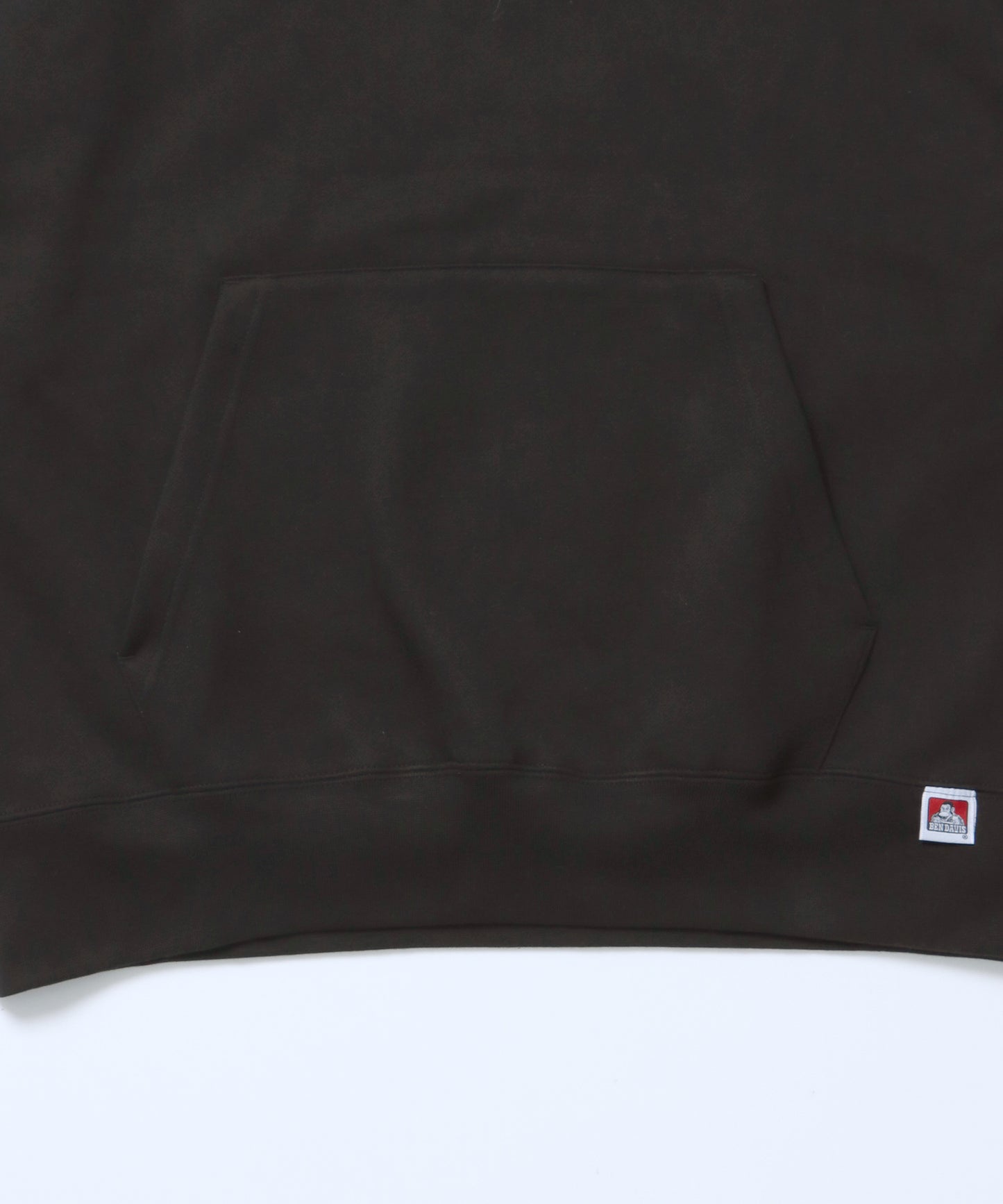 BD LABEL EMB HOODIE / フーディ プルパーカー ヘビーウェイト ワンポイント 刺繍 裏起毛 ブラック