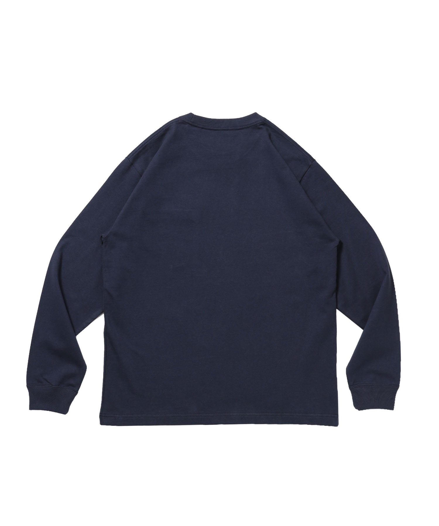 L/S POCKET TEE (REG) / ユニセックス ロングスリーブ ポケットT レギュラーフィット 長袖 ワンポイント ネイビー
