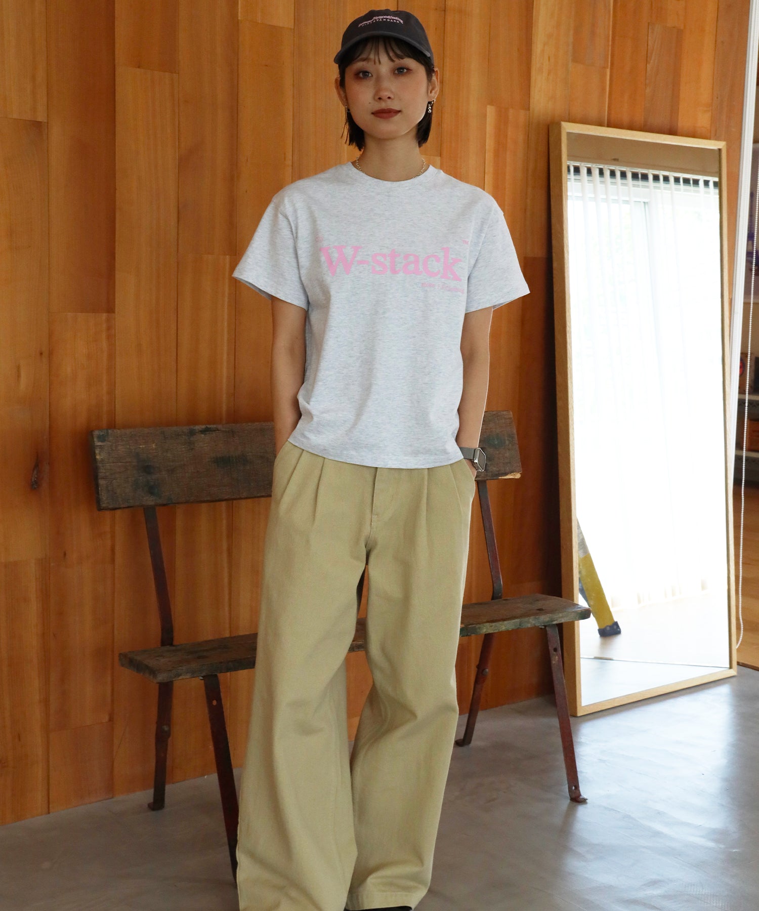 モデル:H163 Size:S アッシュグレー