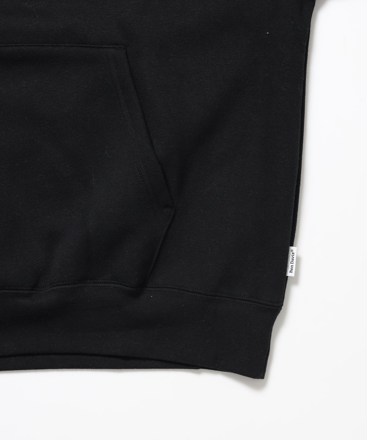 Design Pullover P/K / プルパーカー フード デザイン 裏起毛 ユニセックス ブラック