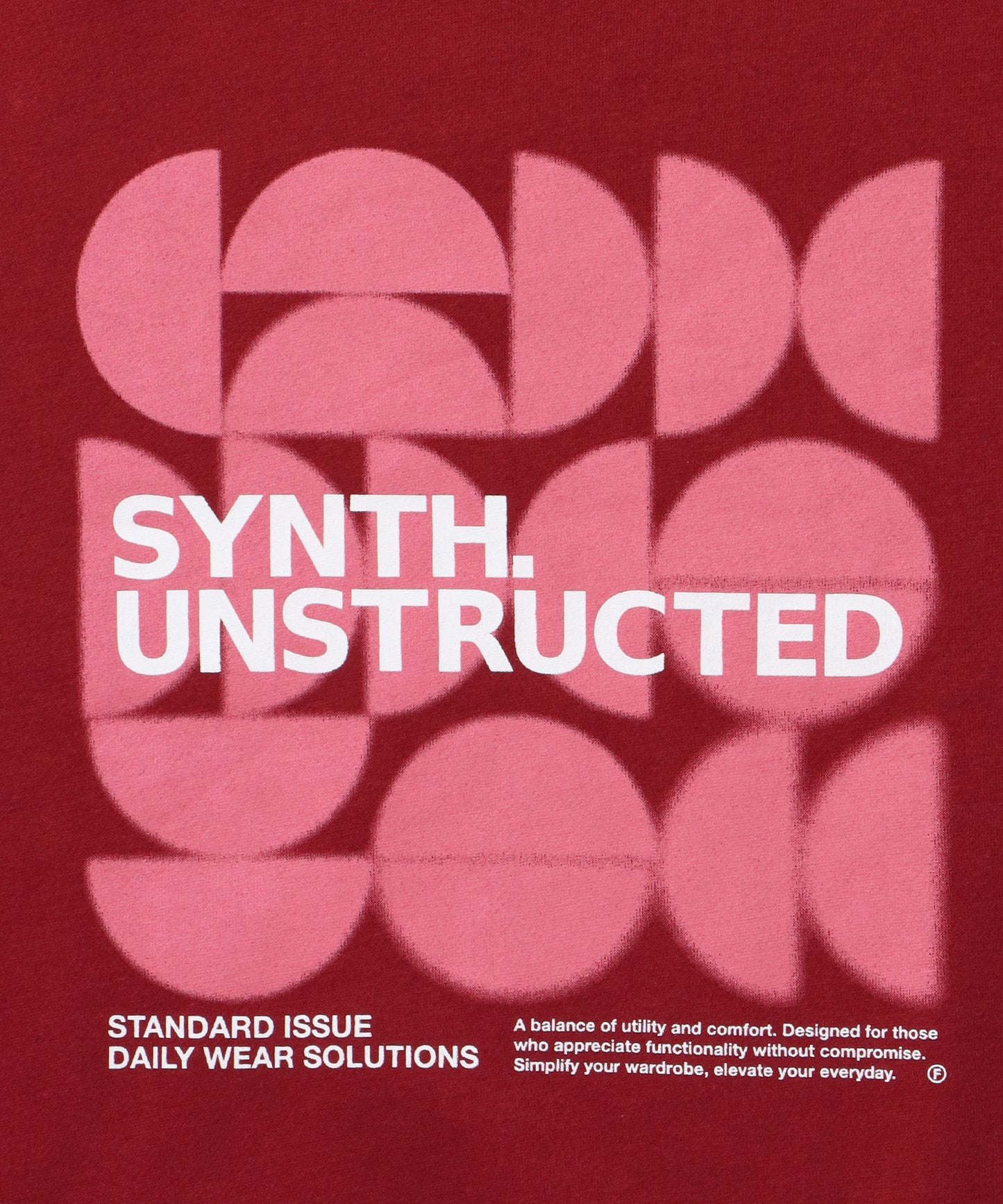 ヘビーウエイトぼかしアートスウェット / 裏起毛 スウェット クルーネック アート プリント ワイン