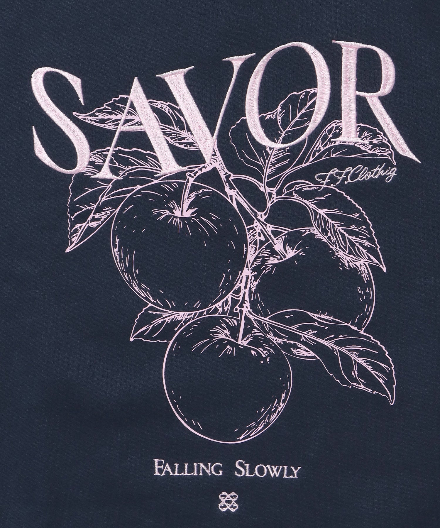 ヘビーウエイトフルーツロゴスウェット / スウェット トレーナー 刺繍 裏起毛 クルーネック 柄81