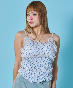 ≪予約商品≫※WEB限定 / レディースギャザーレースキャミ / sqnz gather lace camisole 柄83