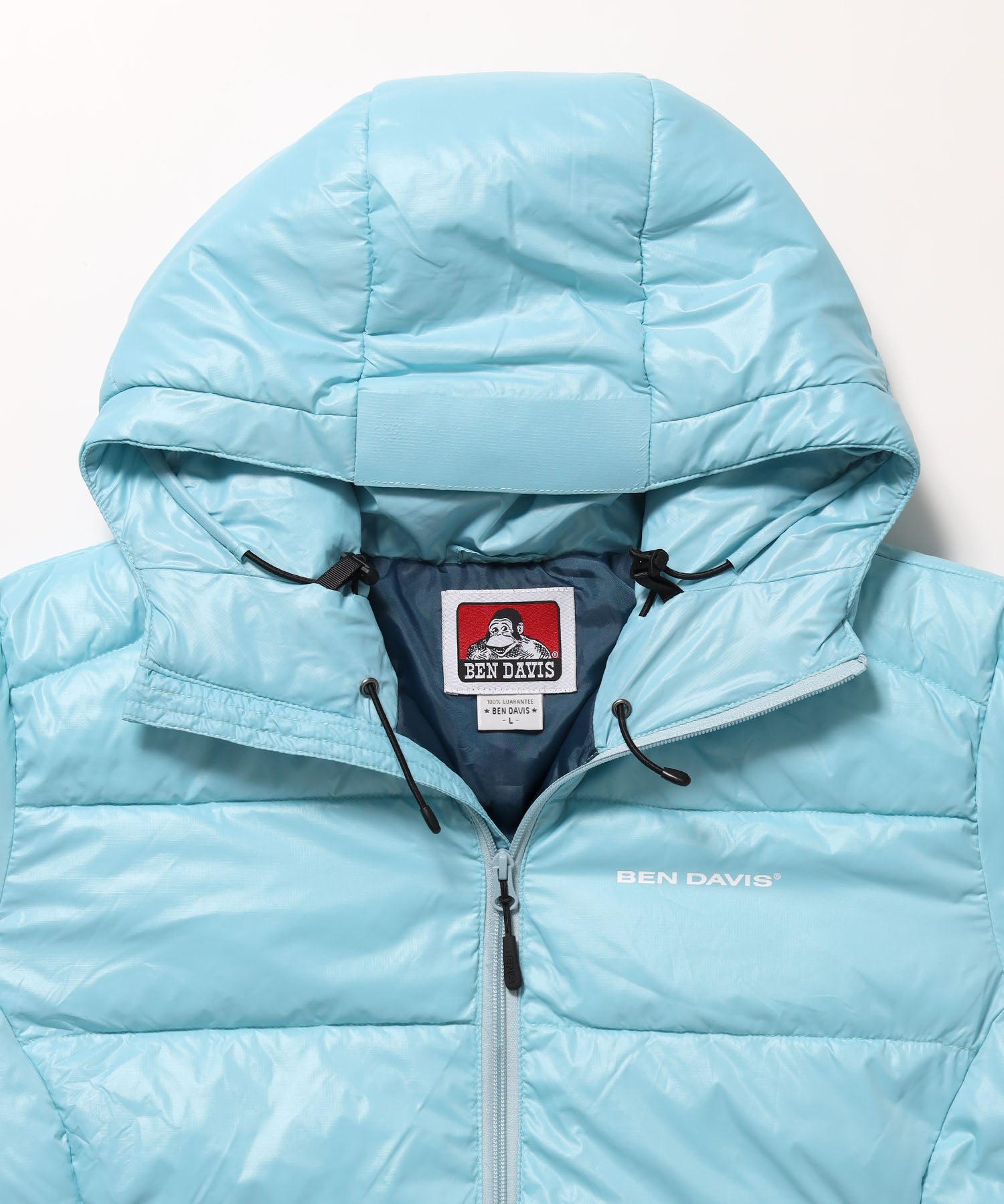 BD HOODED PUFFER JACKET / ダウンジャケット パッファー フード ユニセックス スカイブルー