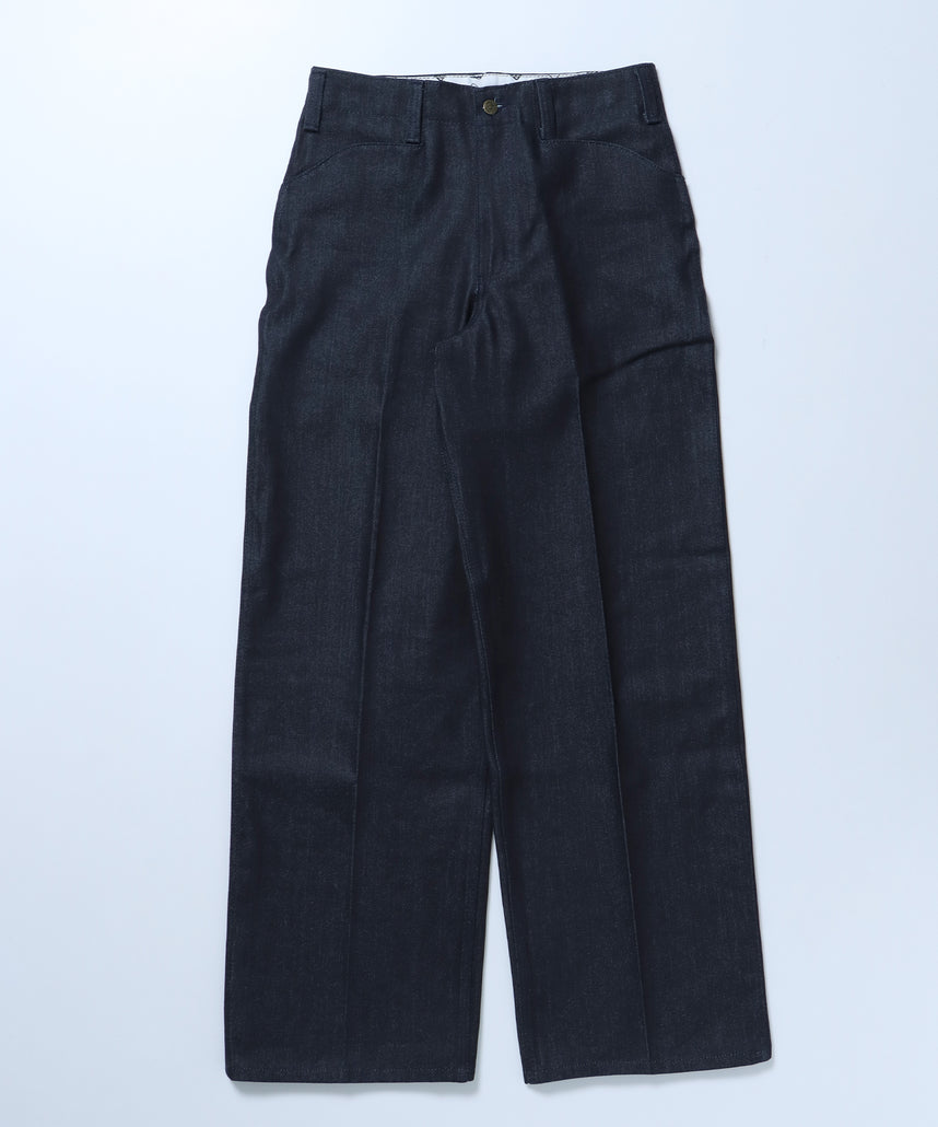 USA GORILLA CUT DENIM PANTS / ゴリラカット 12oz デニム エクストラワイドパンツ センタープレス フリスコ メキシコ産 ネイビー