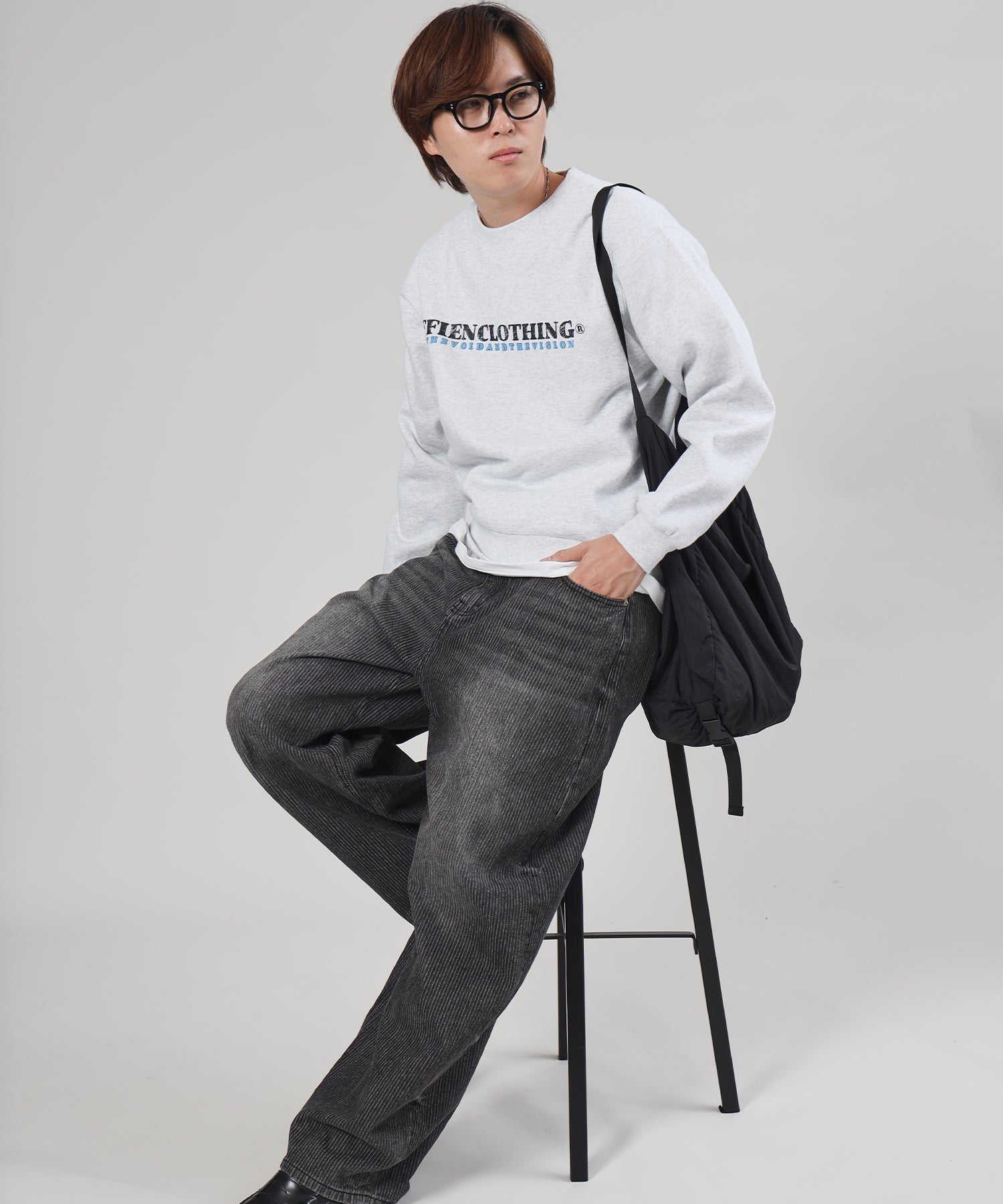 モデル:H163 Size : M アッシュグレー