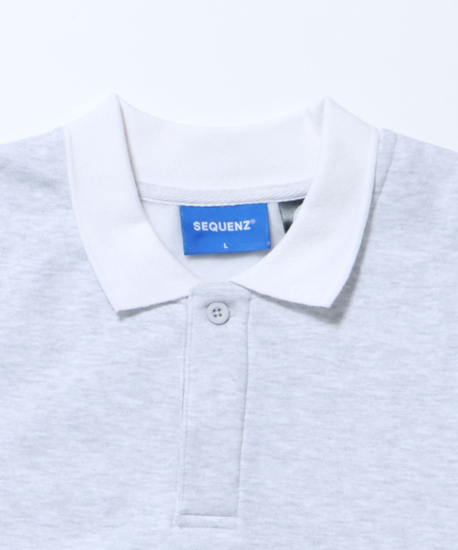 【SEQUENZ】TOM and JERRY CLERIC POLO SWEAT / トムとジェリー ストリート アメリカン 刺繍 ポロ襟 ペアコーデ アイボリー