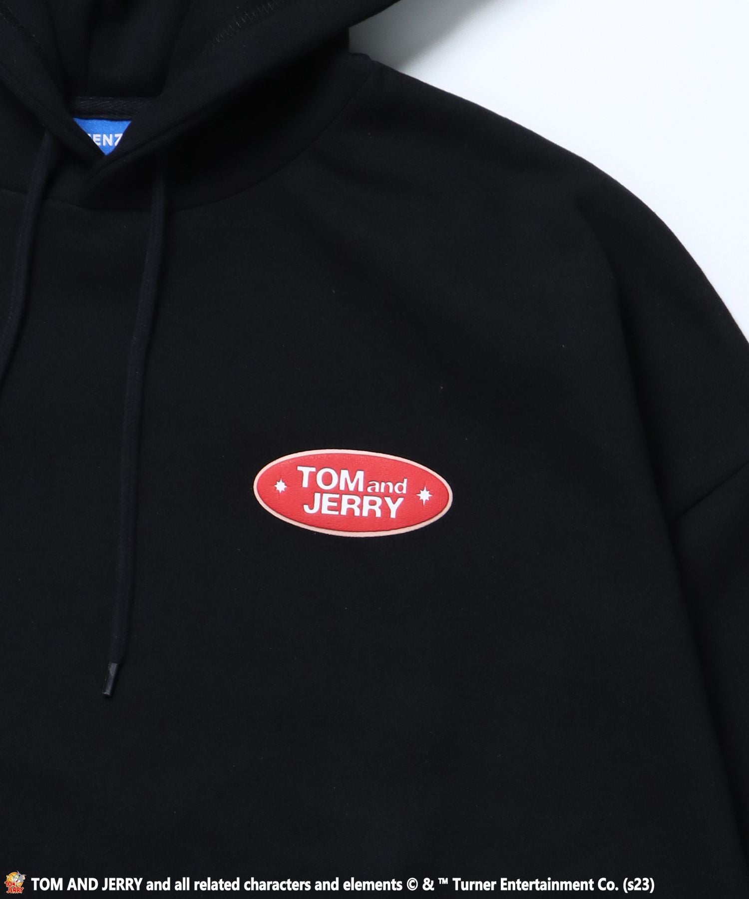 【SEQUENZ】TOM and JERRY CIRCLE LOGO PK / トムとジェリー ストリート アメリカン サークル パーカー ペアコーデ ブラック