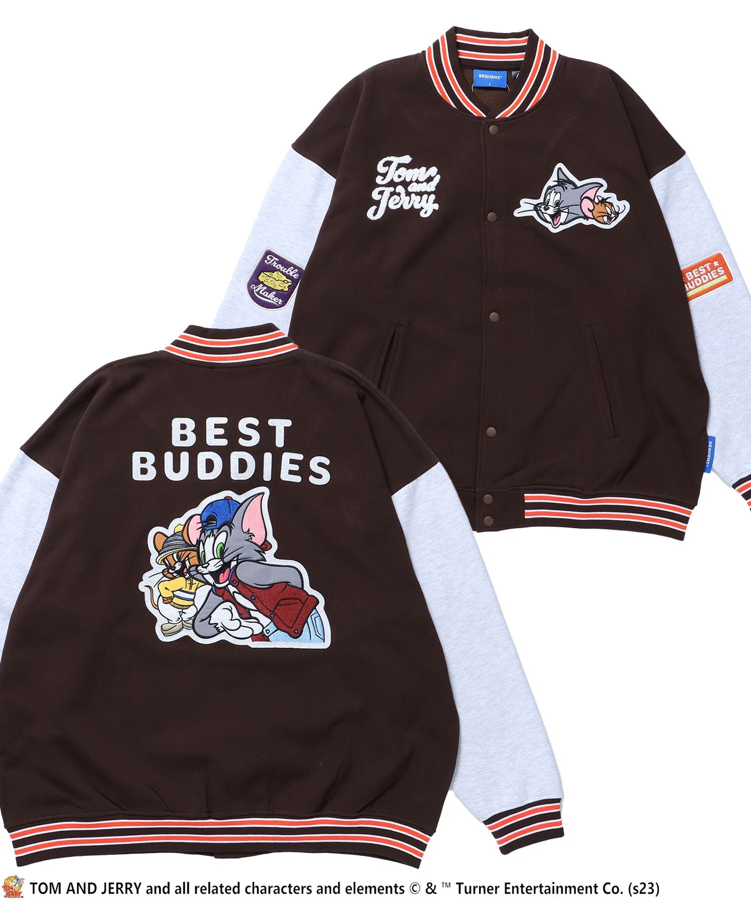 SEQUENZシークエンズ】 TOM and JERRY CLASSIC STADIUM JACKET / トム