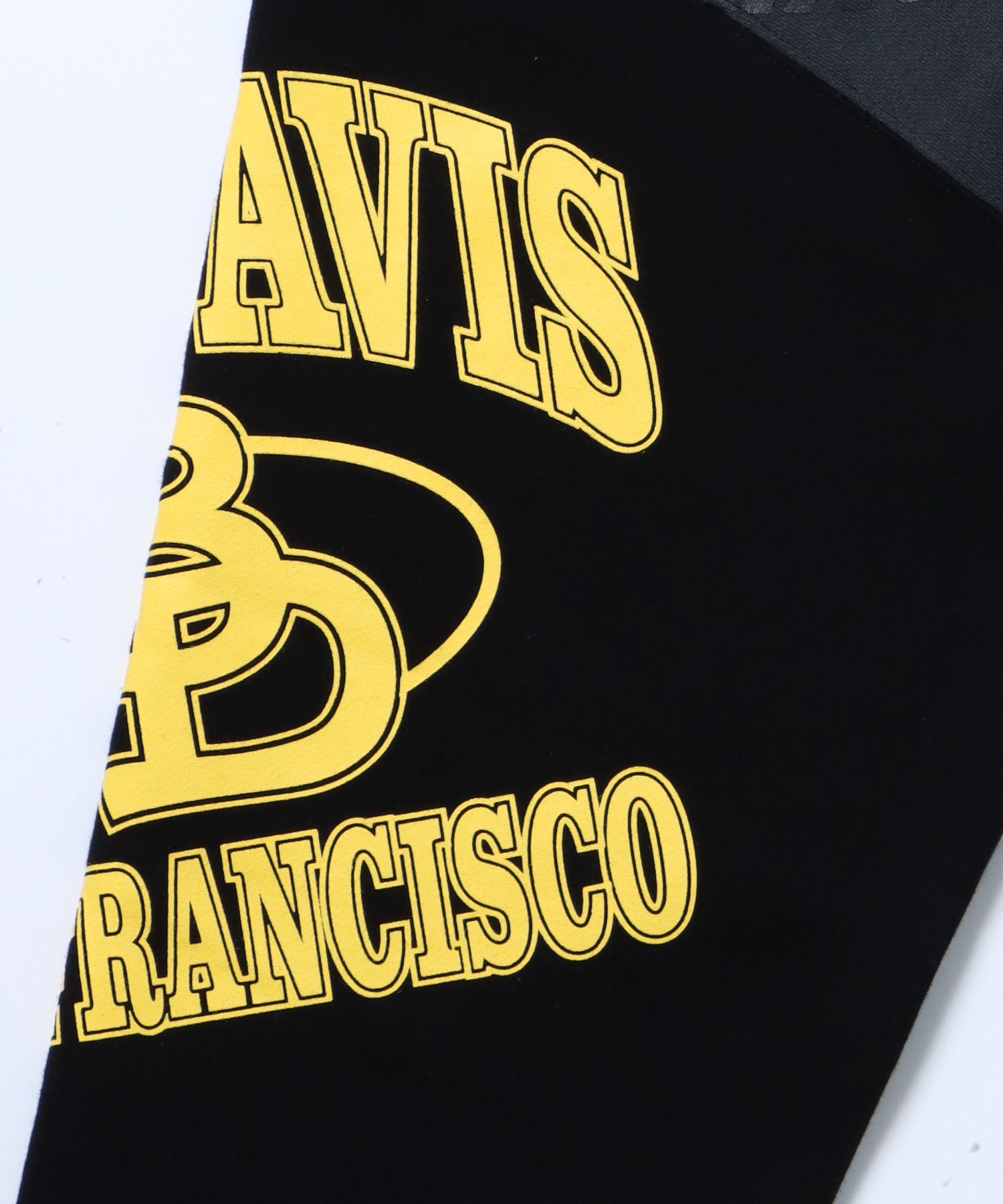 【BEN DAVIS(ベンデイビス)】 FRANKEN CREW SWEAT / ロゴ ビッグ ラバー スウェット パッチワーク クルーネック ブラック
