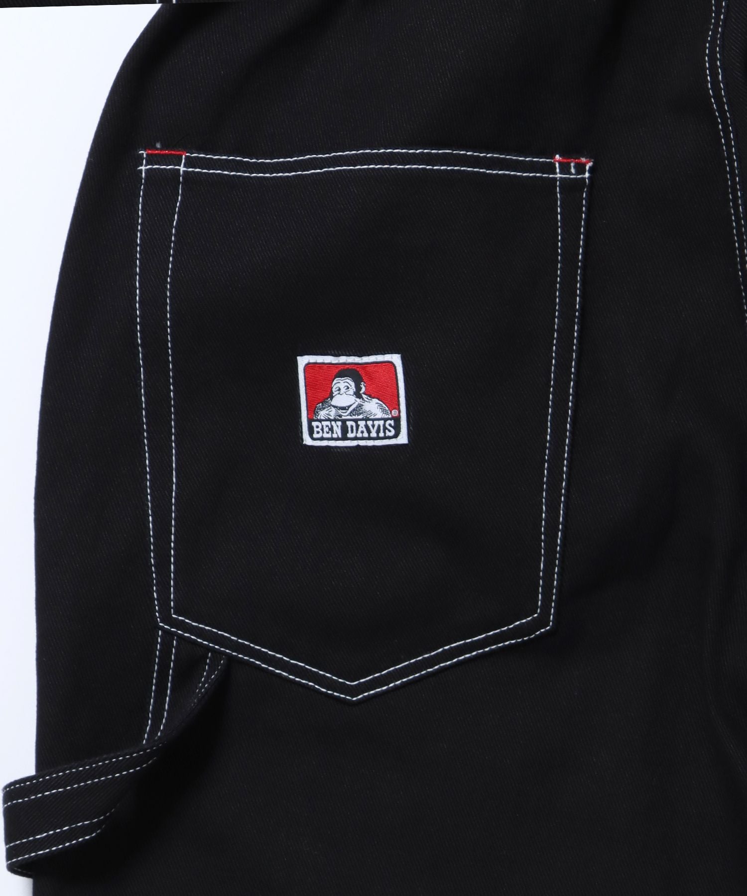 EMBRO PAINTER PANTS / 配色 刺繍 ストレート ワイドシルエット ワーク ブラック