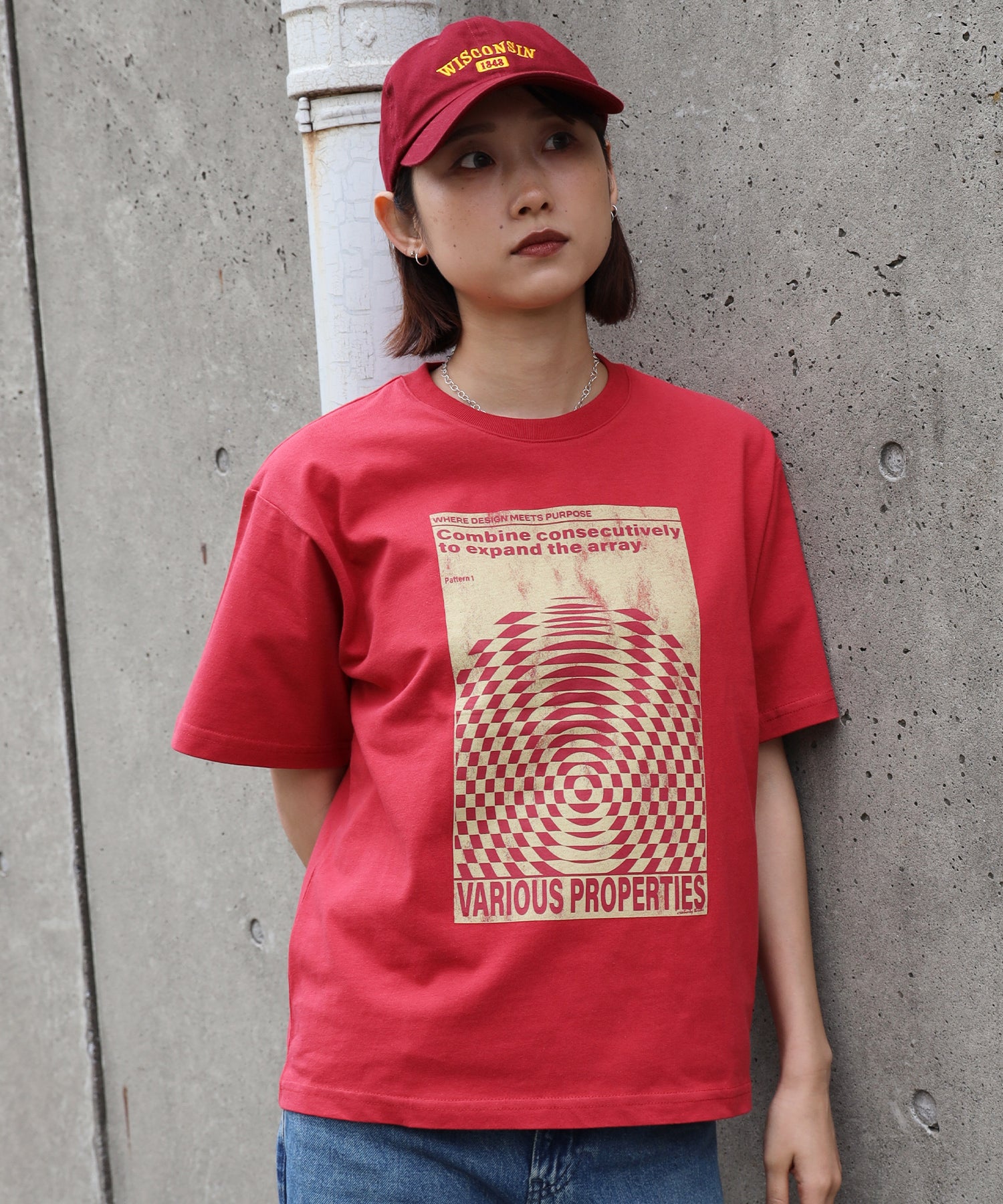 H163 Size:M レッド