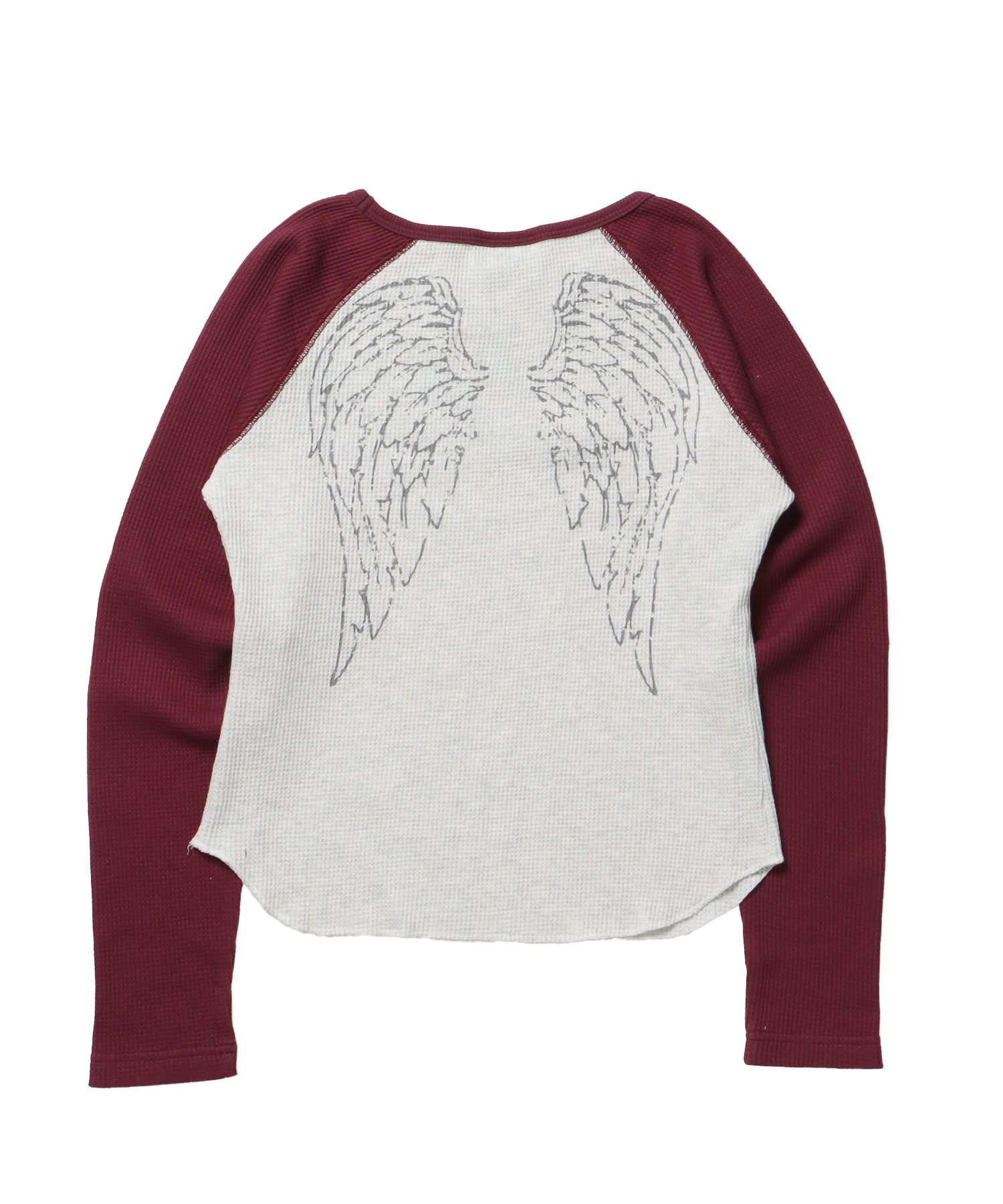※WEB限定 / エンジェルプリントサーマルロンT / sqnz angel thermal ワイン
