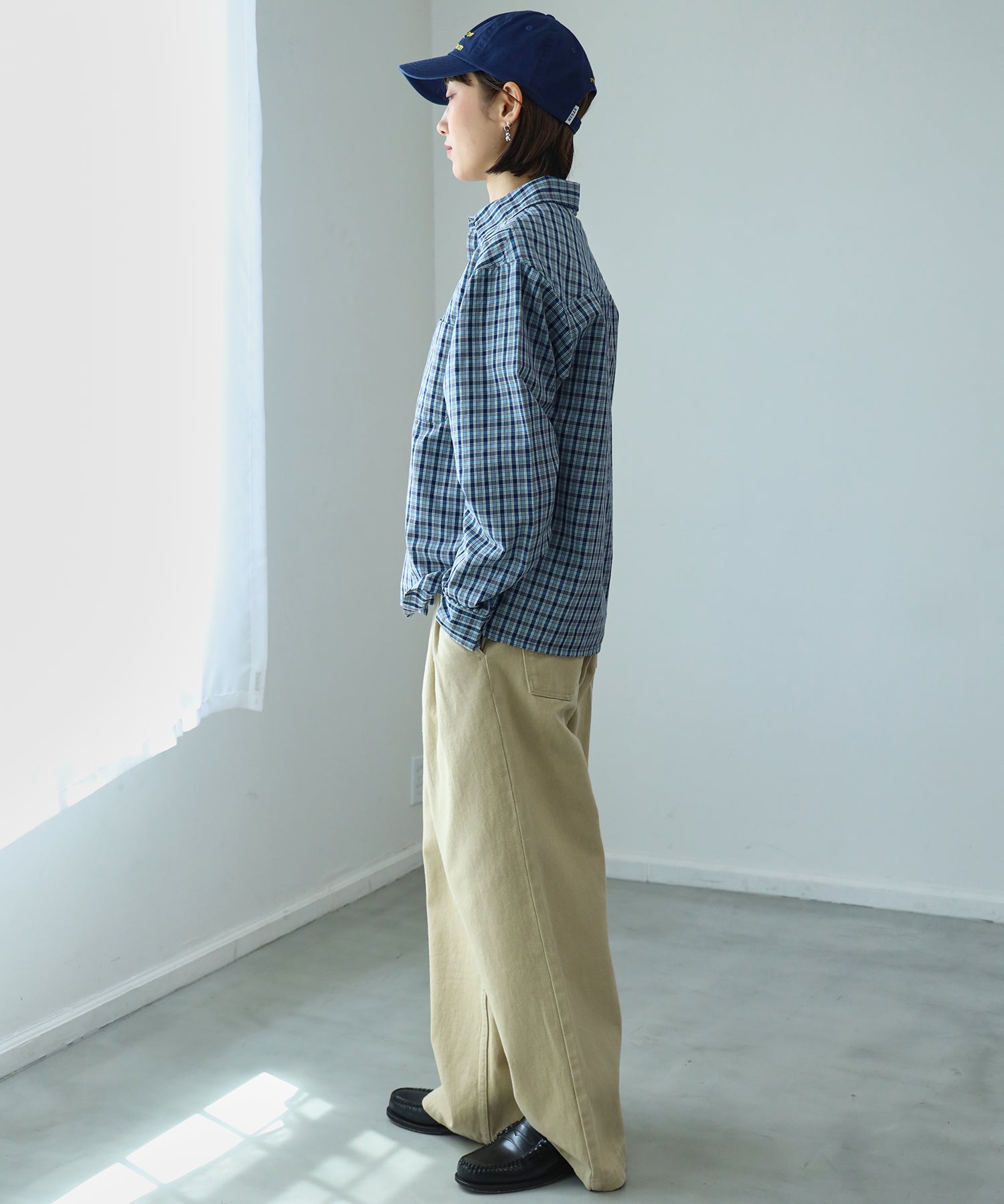 モデル:H163 Size : M パステルブルー