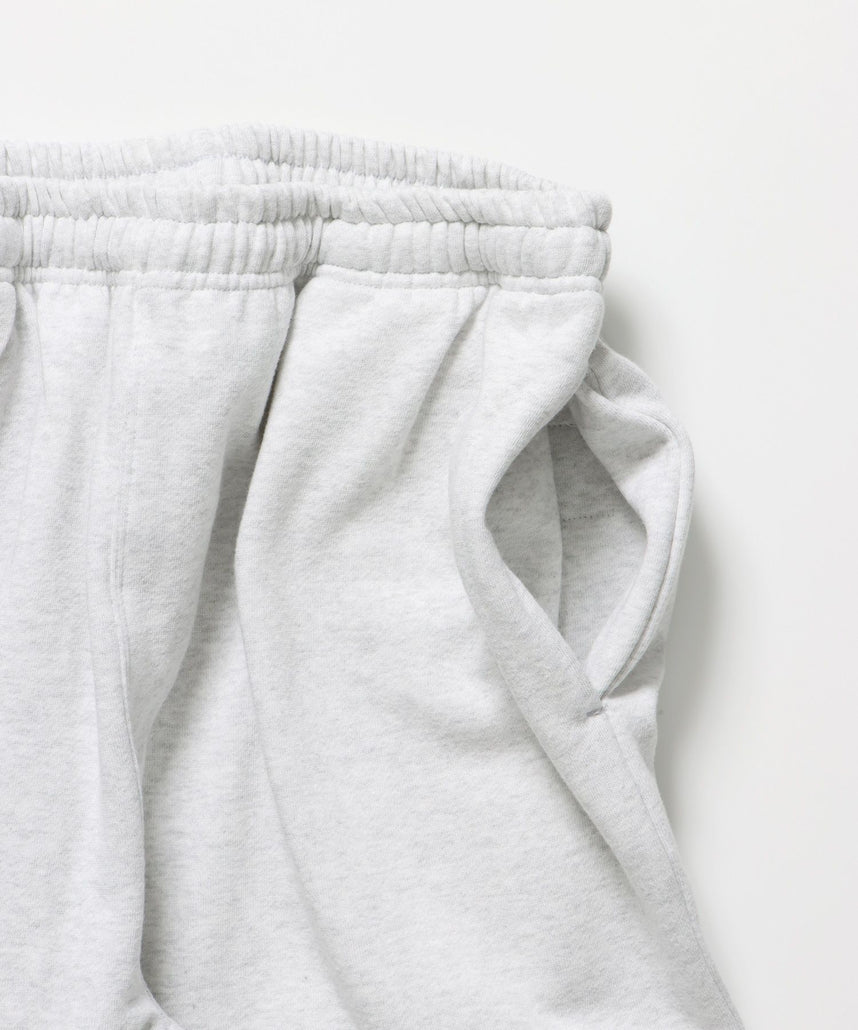 90s UTILITY CARGO SWEAT PANTS / ロゴ 刺繍 カーゴ ポケット スウェット パンツ ドローコード ワイドシルエット セットアップ アイボリー ≪SET UP着用可能≫