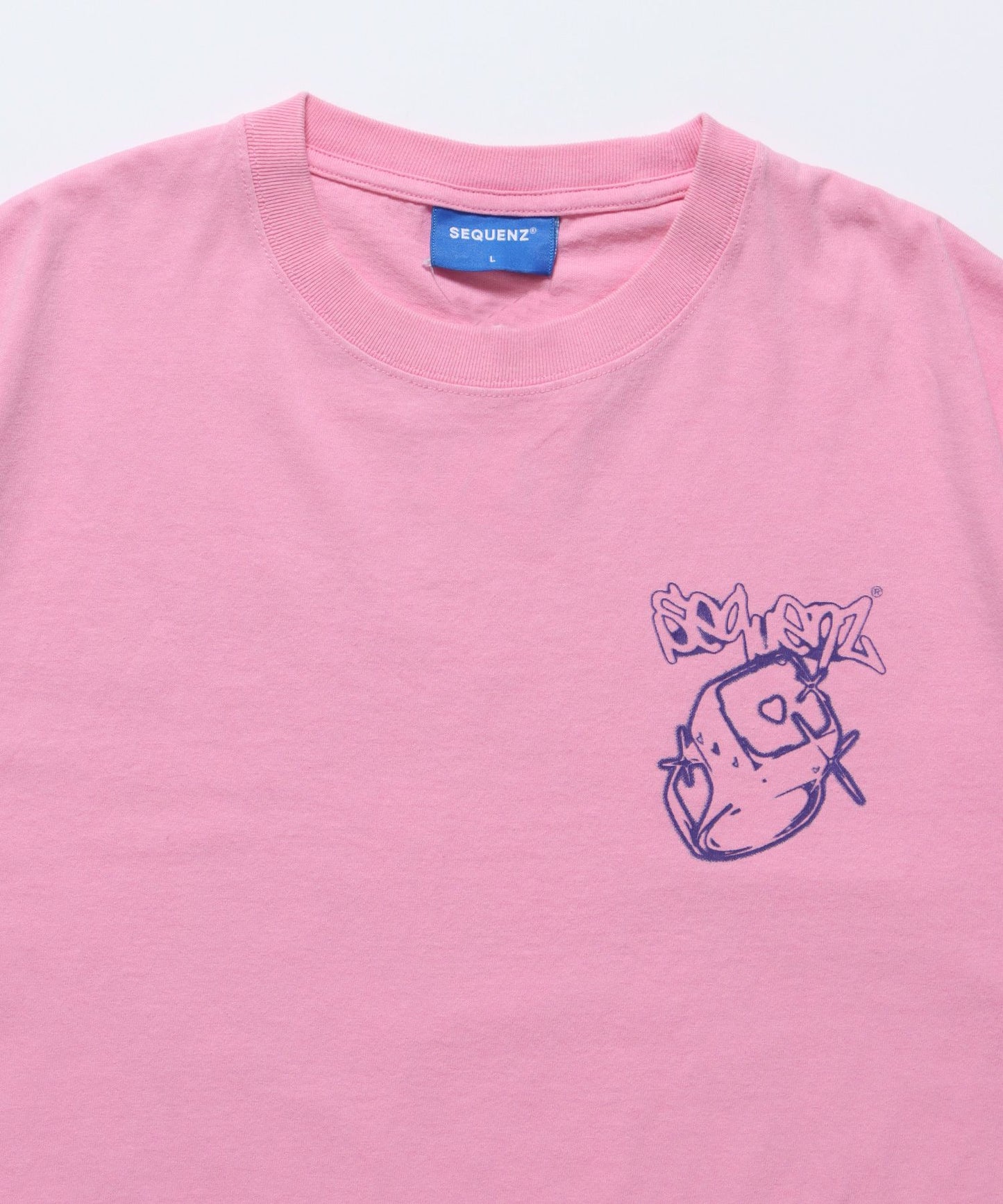 PRECIOUS FADE S/S TEE / 温感プリント 半袖Tシャツ クルーネック ブランドロゴ ハードバイオ ピンク