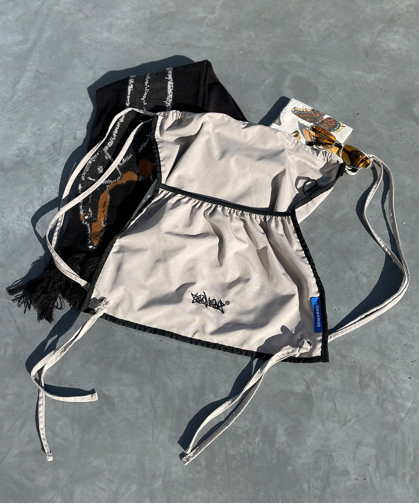 リバーシブルストリートナップサック / 2 FACE STRING KNAPSACK サンドベージュ