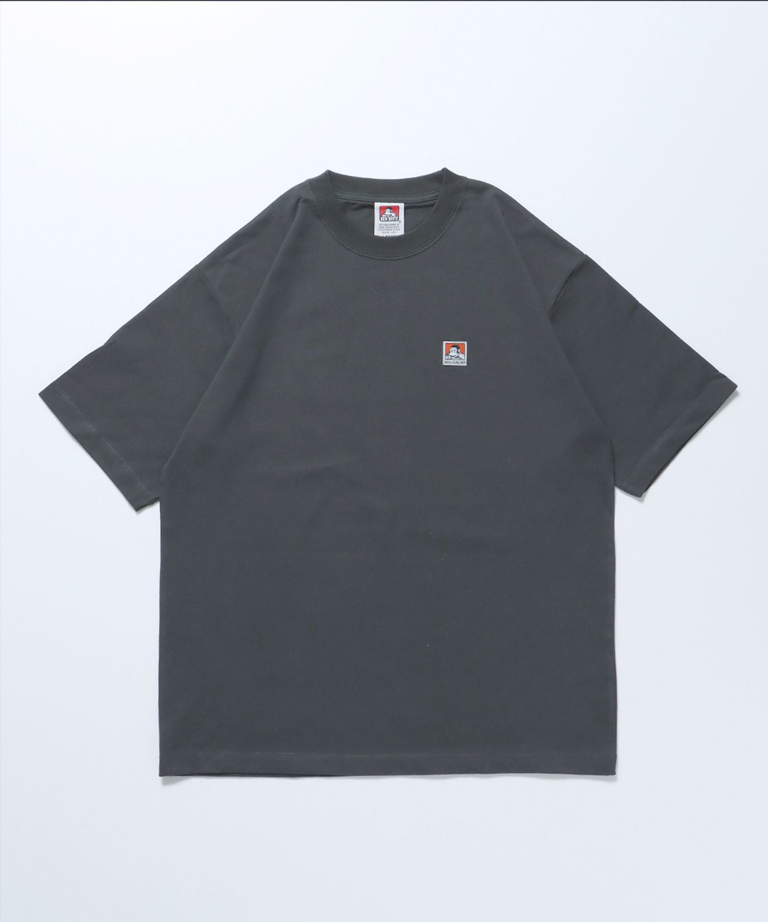 【BEN DAVIS(ベンデイビス)】BEN'S LABEL BIG T / 10色展開 クルーネック ピスポケット ブランドタグ 定番 無地 半袖Tシャツ ゴリラ チャコール