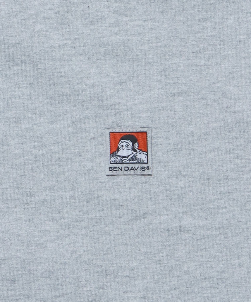 BEN'S LABEL BIG T / 10色展開 クルーネック ピスポケット ブランドタグ 定番 無地 半袖Tシャツ ゴリラ グレー