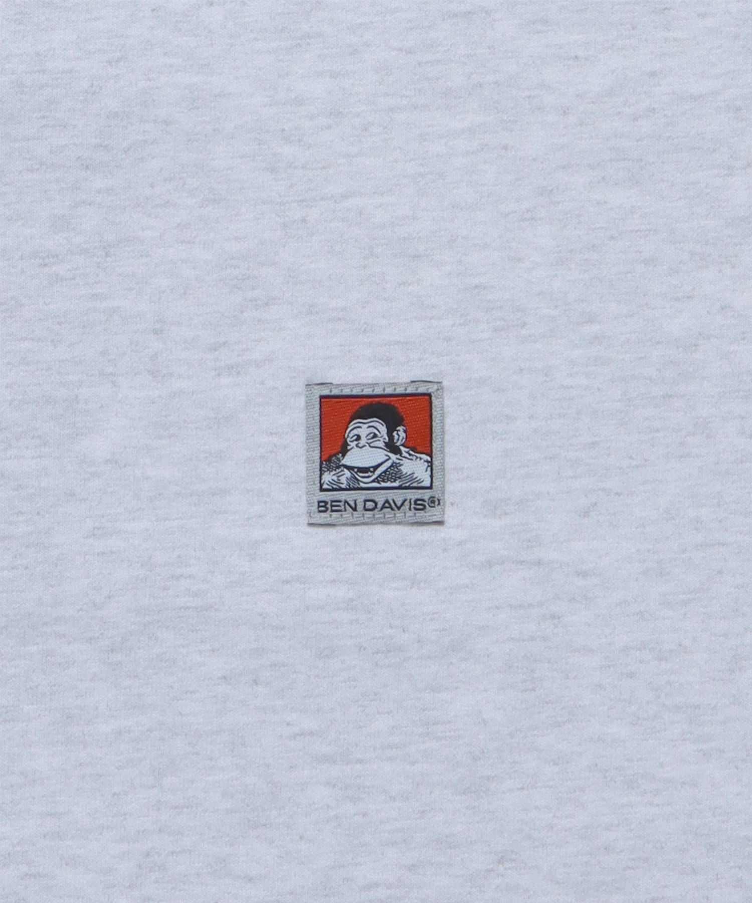 BEN'S LABEL BIG T / 10色展開 クルーネック ピスポケット ブランドタグ 定番 無地 半袖Tシャツ ゴリラ オフホワイト