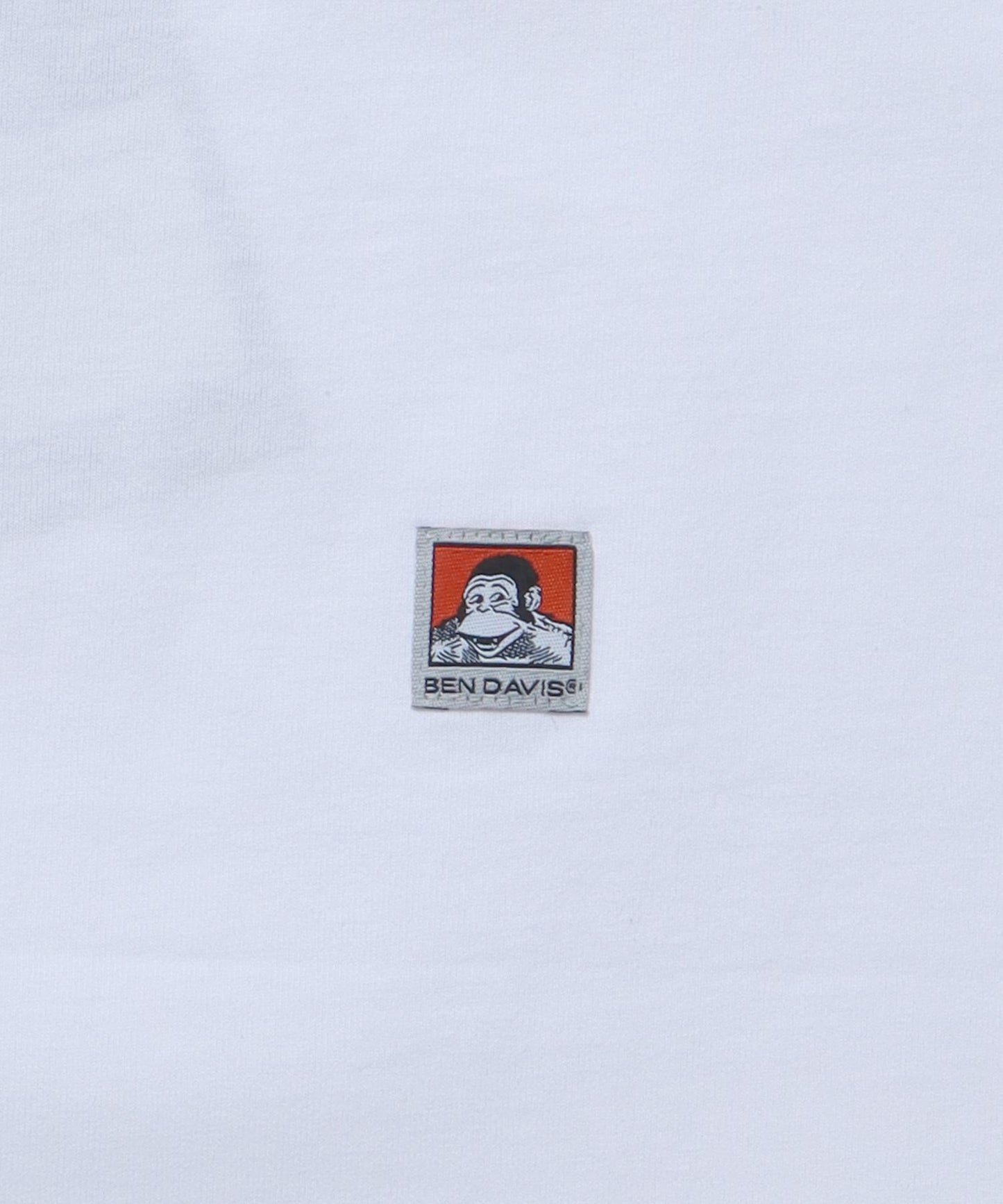 BEN'S LABEL BIG T / 10色展開 クルーネック ピスポケット ブランドタグ 定番 無地 半袖Tシャツ ゴリラ ホワイト