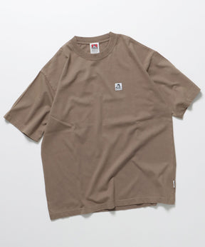 WASHED LABEL BIG TEE / 6色展開 フェード 古着風 クルーネック ブランドタグ 定番 無地 半袖Tシャツ ゴリラ ベージュ
