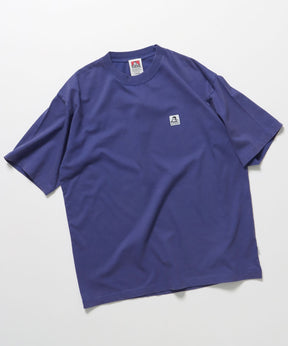 WASHED LABEL BIG TEE / 6色展開 フェード 古着風 クルーネック ブランドタグ 定番 無地 半袖Tシャツ ゴリラ ブルー