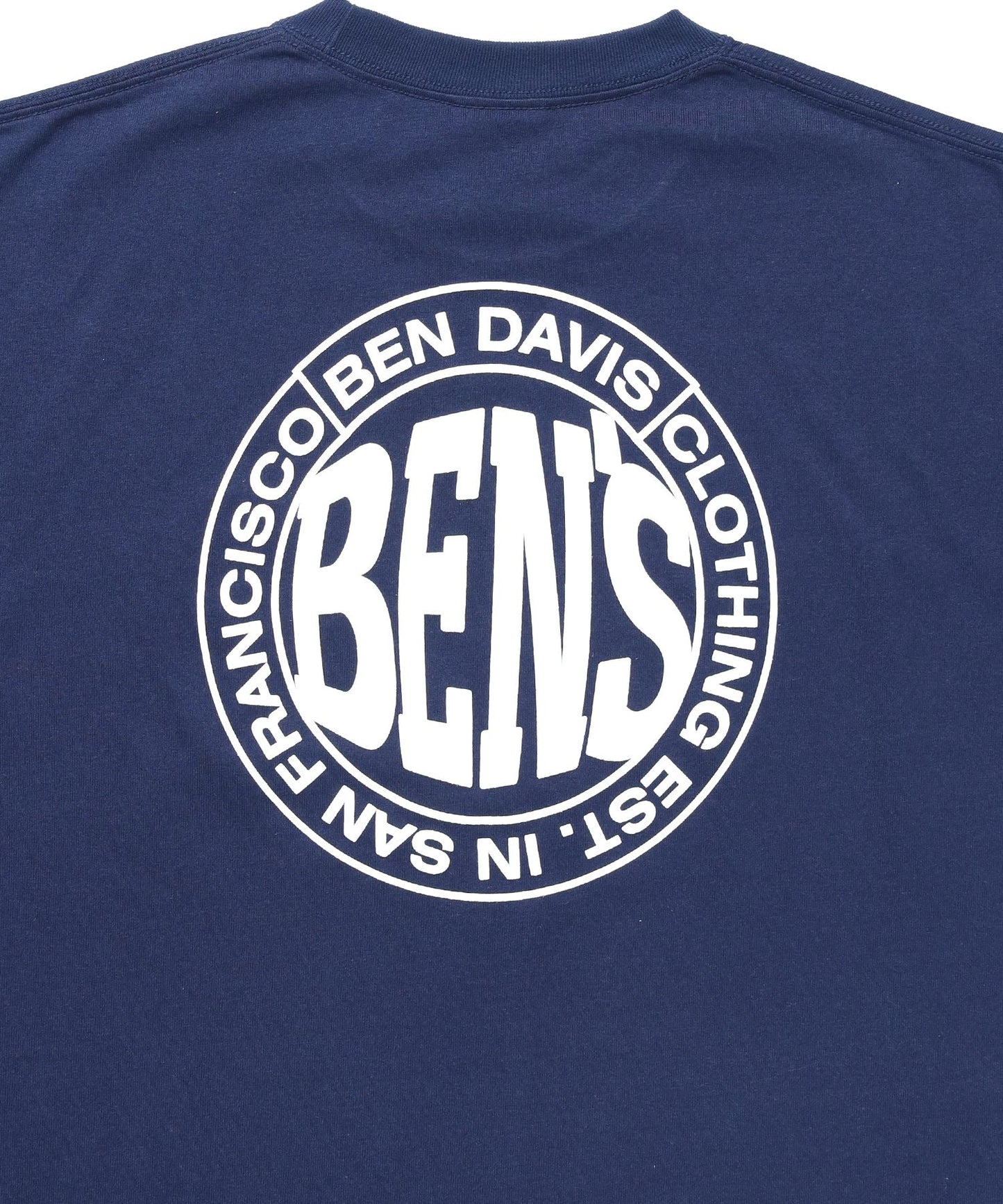 CIRCLE BEN‘S TEE / サークルロゴ Tシャツ 刺繍 半袖 シンプルロゴ ダークネイビー