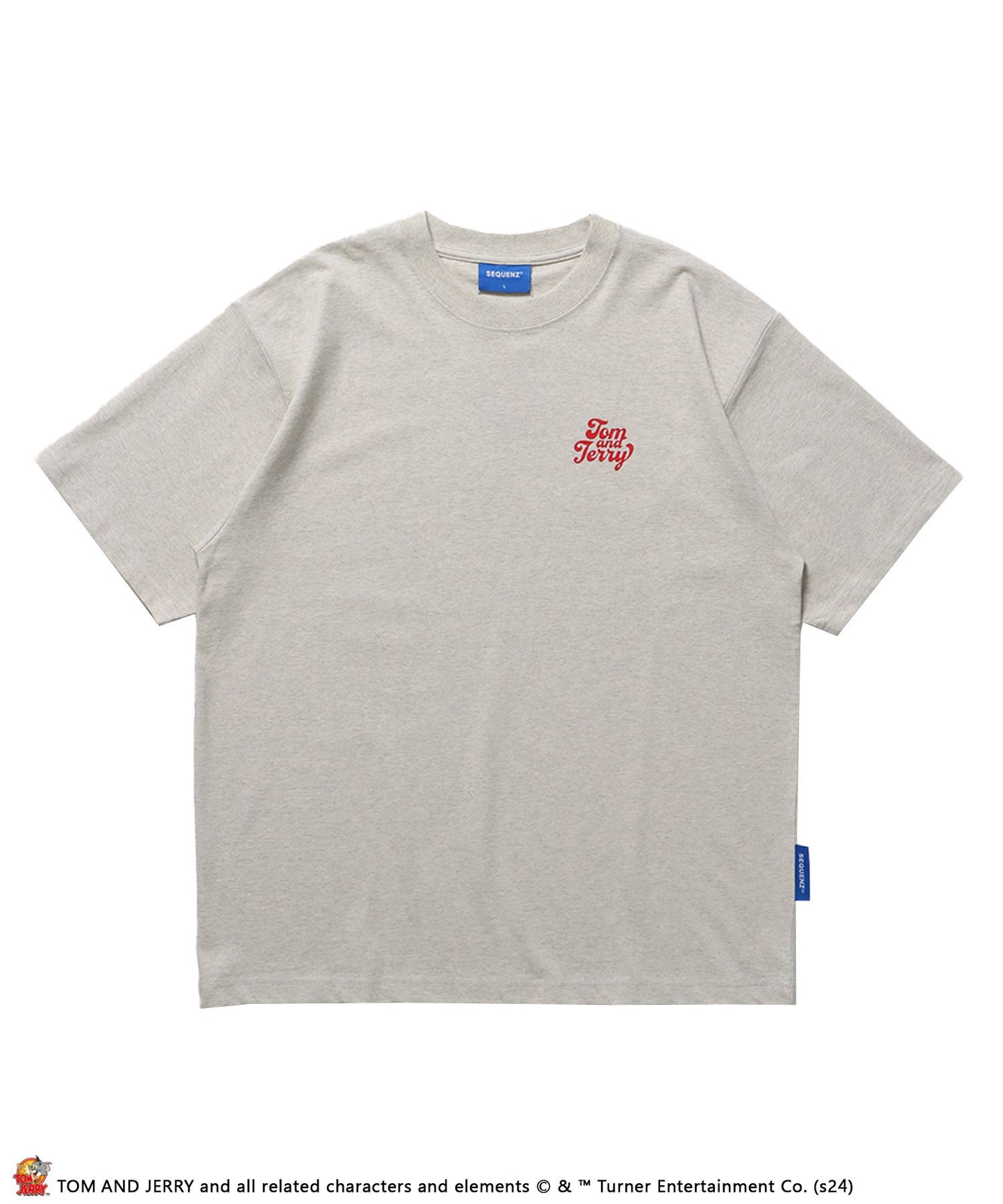 【SEQUENZ（シークエンズ）】TJ SANDWICH SHOP S/S TEE / TOM and JERRY トムジェリ アメリカンダイナー Tシャツ レトロ クリームソーダ プリント 半袖 アッシュグレー